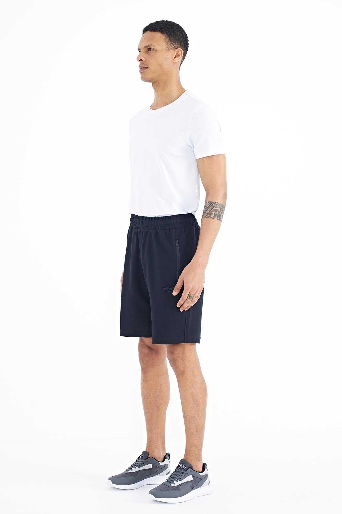 Tommylife Wholesale Ryan Standard Fit Basic Men's Shorts 81239 Navy Blue