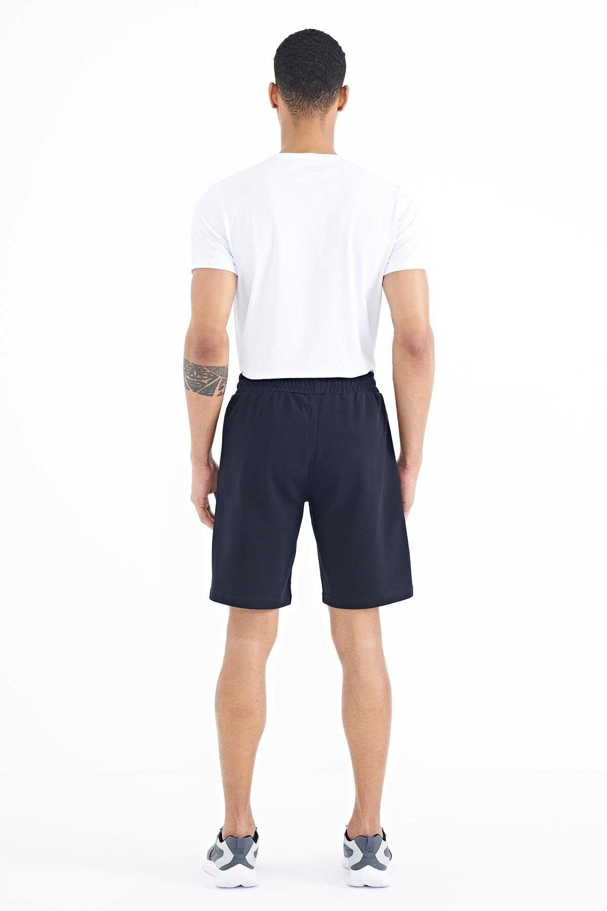 Tommylife Wholesale Ryan Standard Fit Basic Men's Shorts 81239 Navy Blue
