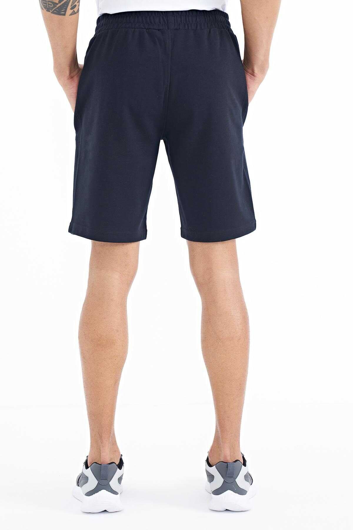 Tommylife Wholesale Ryan Standard Fit Basic Men's Shorts 81239 Navy Blue
