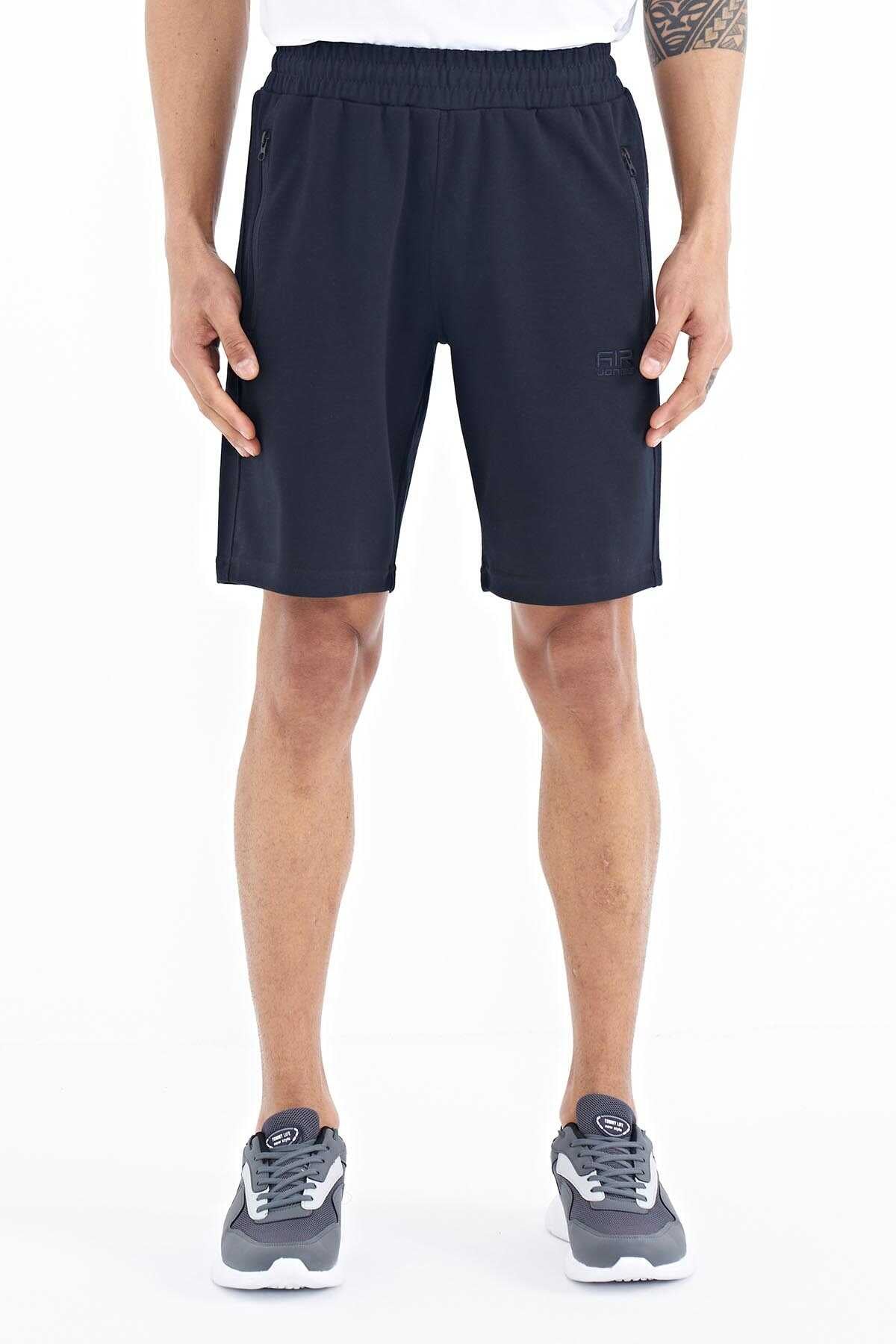 Tommylife Wholesale Ryan Standard Fit Basic Men's Shorts 81239 Navy Blue