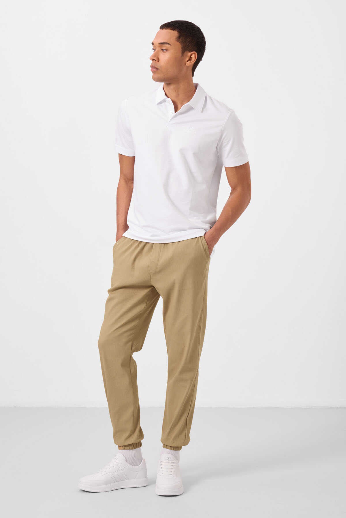 Tommylife Toptan Standart Fit Dokuma Hafif Esnek Chino Erkek Pantolon 82176 Siyah