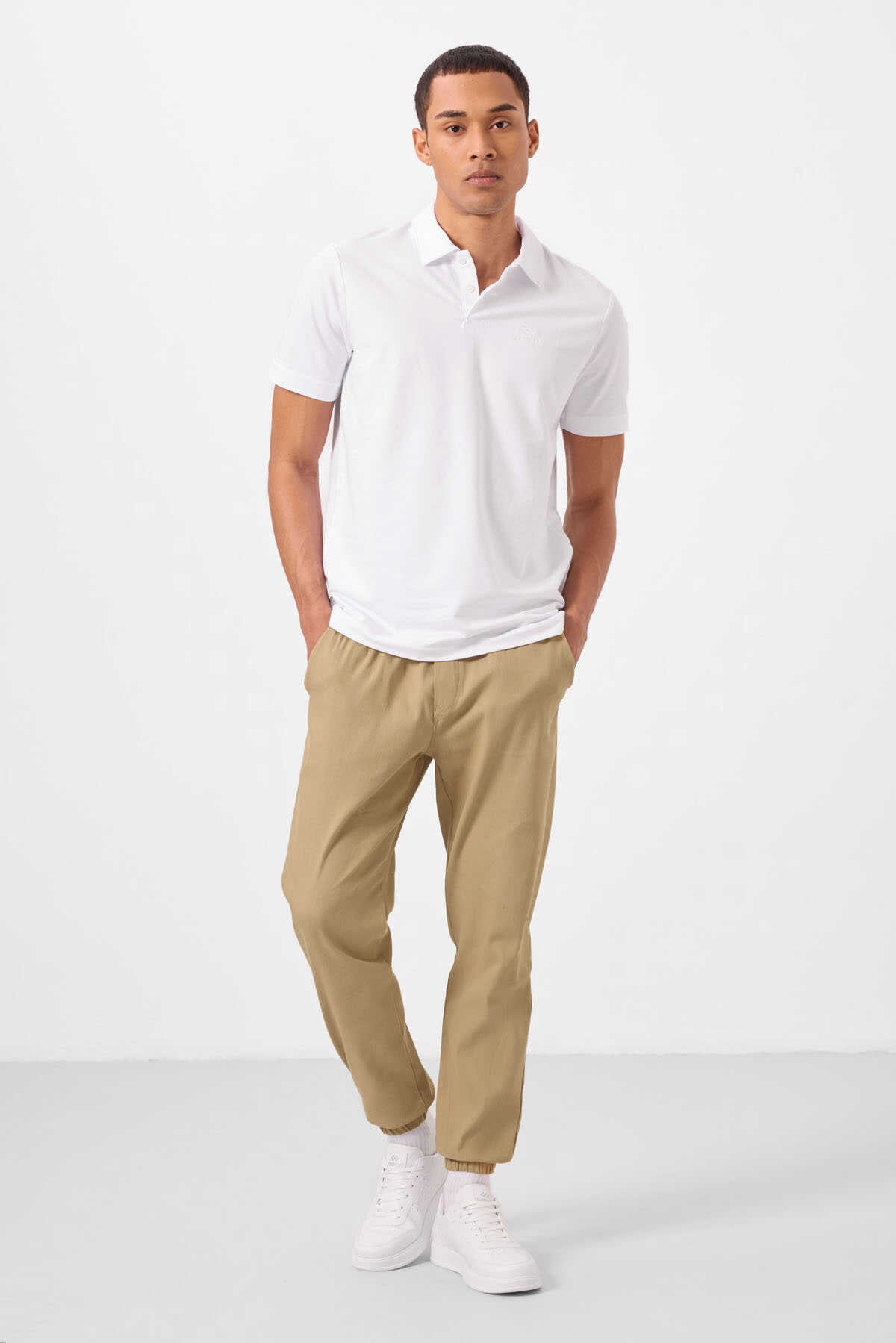 Tommylife Toptan Standart Fit Dokuma Hafif Esnek Chino Erkek Pantolon 82176 Siyah
