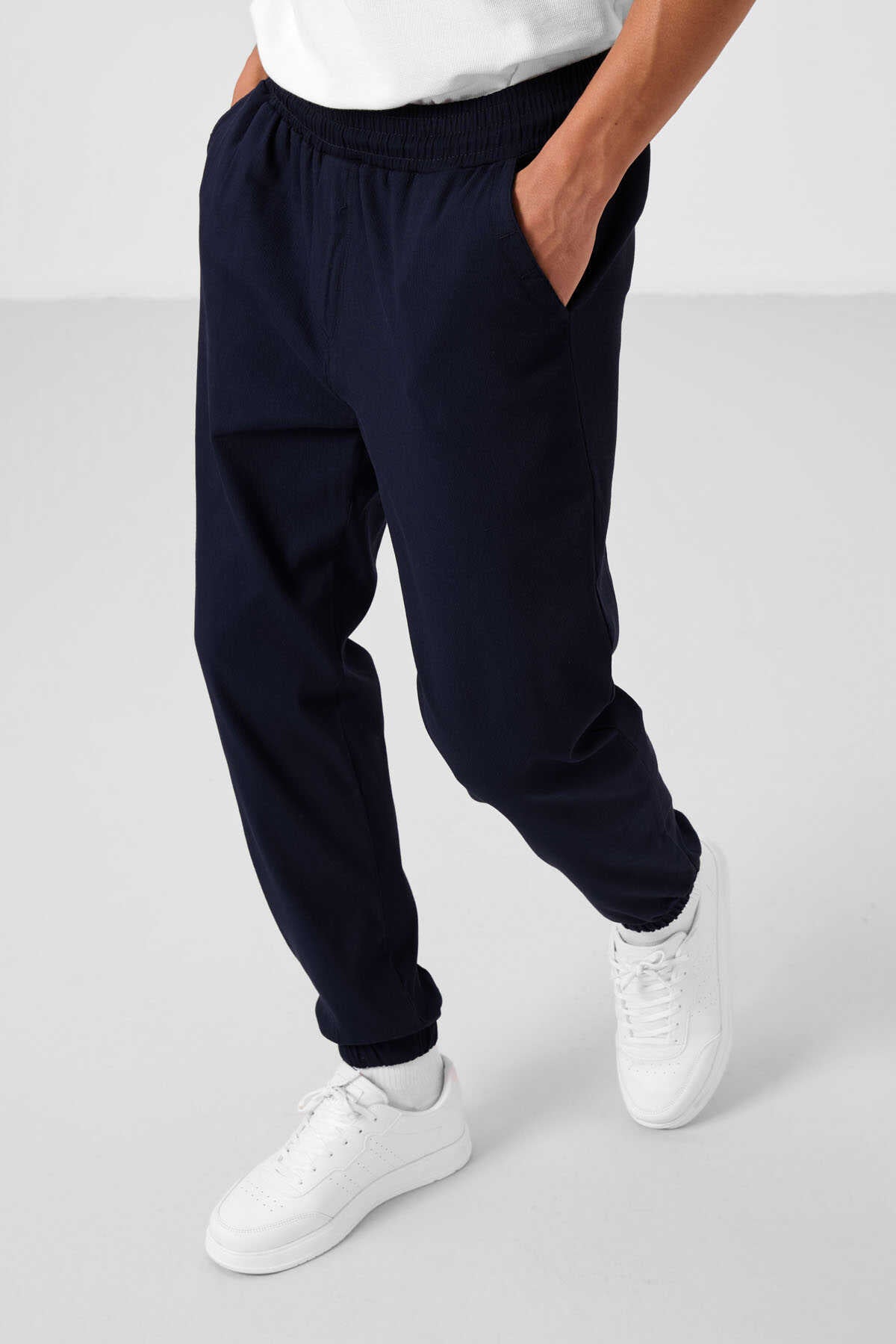 Tommylife Toptan Standart Fit Dokuma Hafif Esnek Chino Erkek Pantolon 82176 Siyah