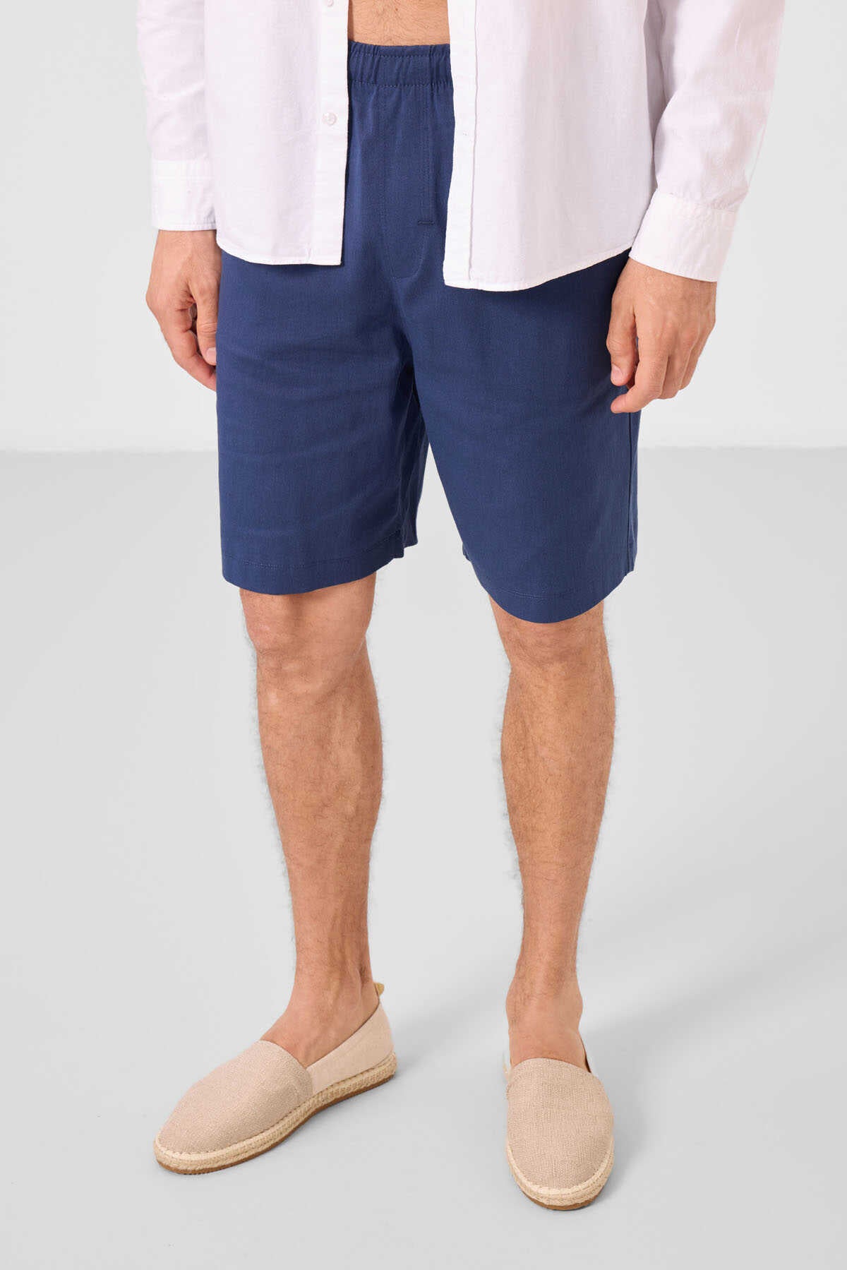 Tommylife Toptan Standart Fit Dokuma Hafif Esnek Chino Erkek Şort 81291 Parlament