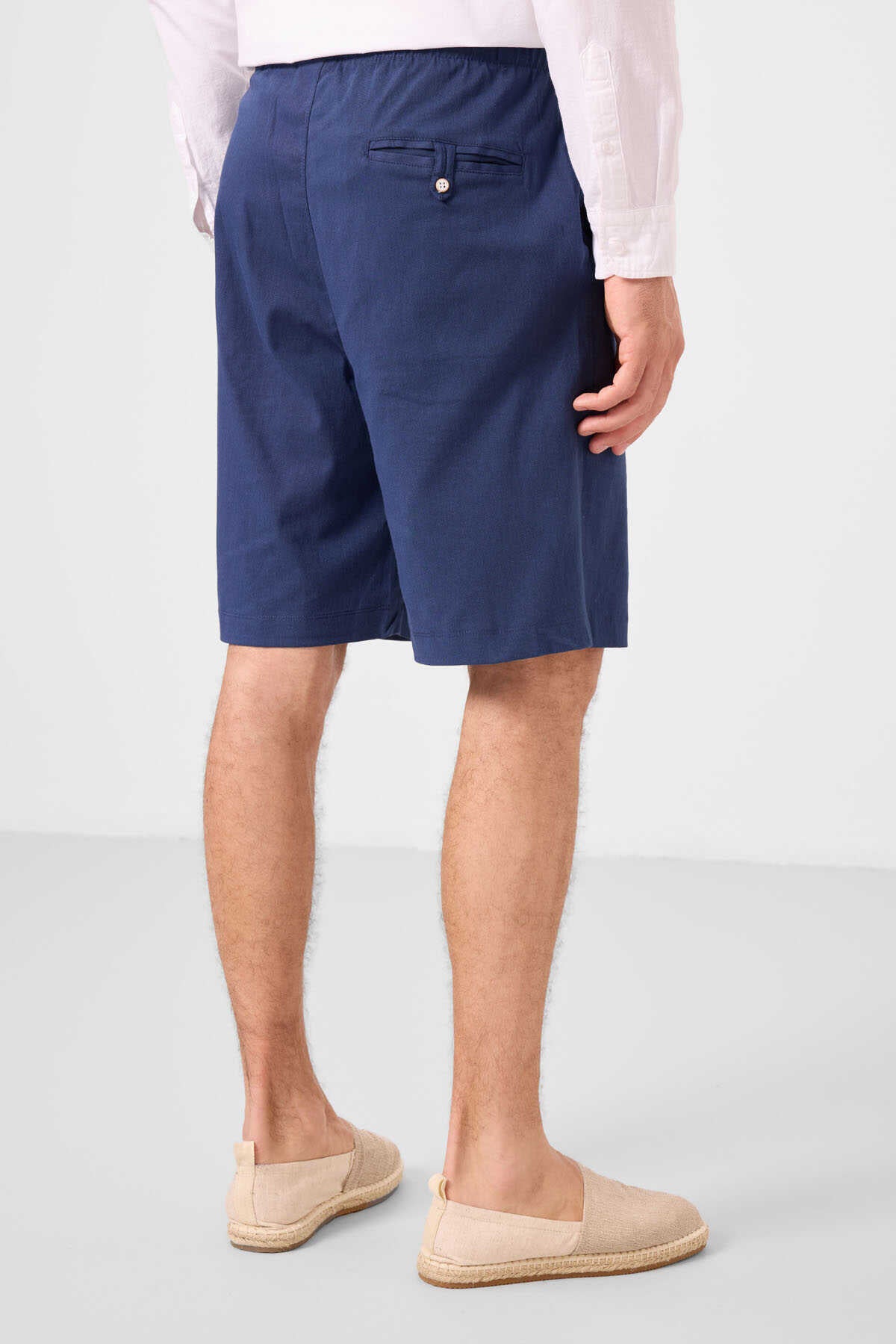 Tommylife Toptan Standart Fit Dokuma Hafif Esnek Chino Erkek Şort 81291 Parlament