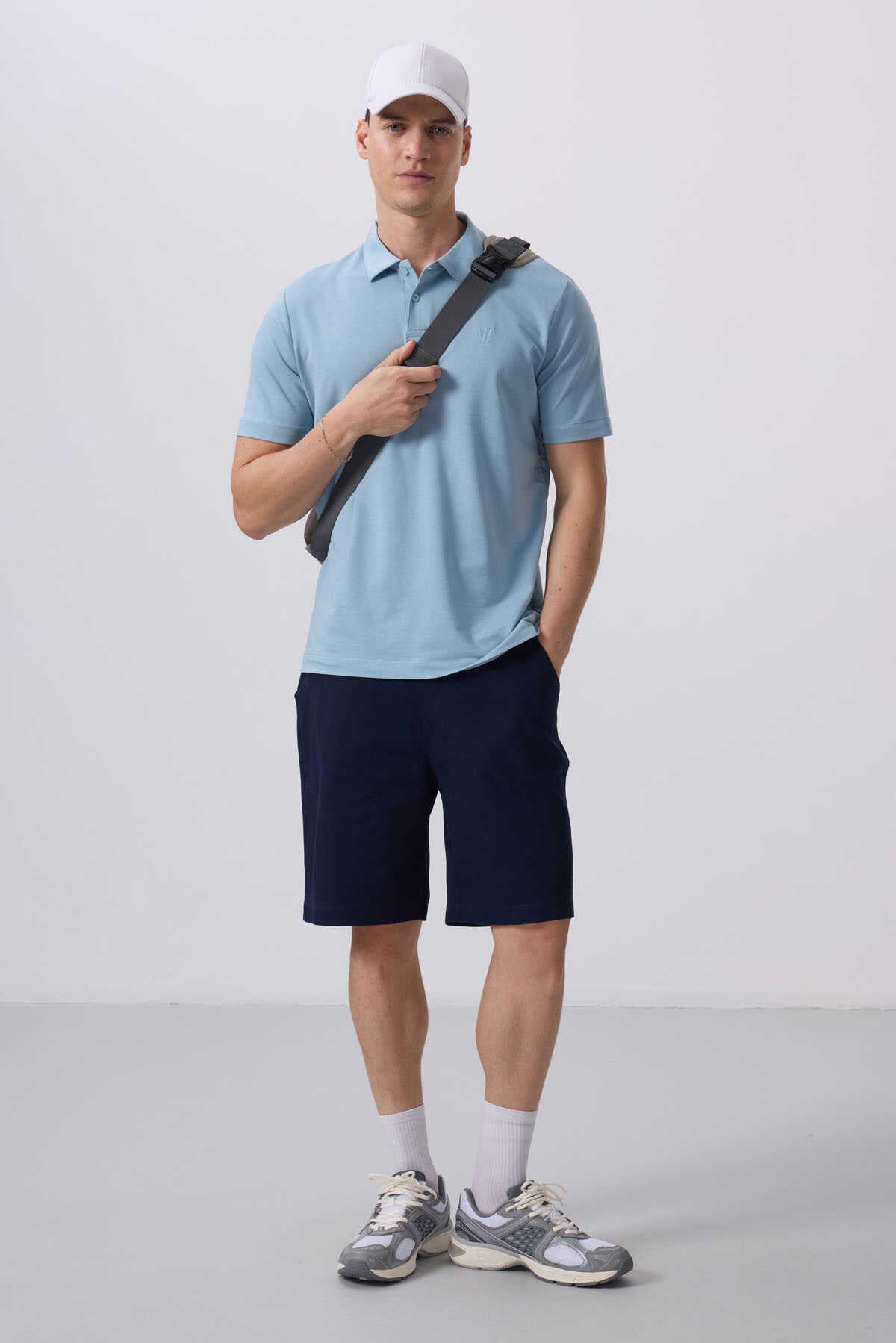 Tommylife Toptan Standart Fit Dokuma Hafif Esnek Chino Şort 81290 Siyah