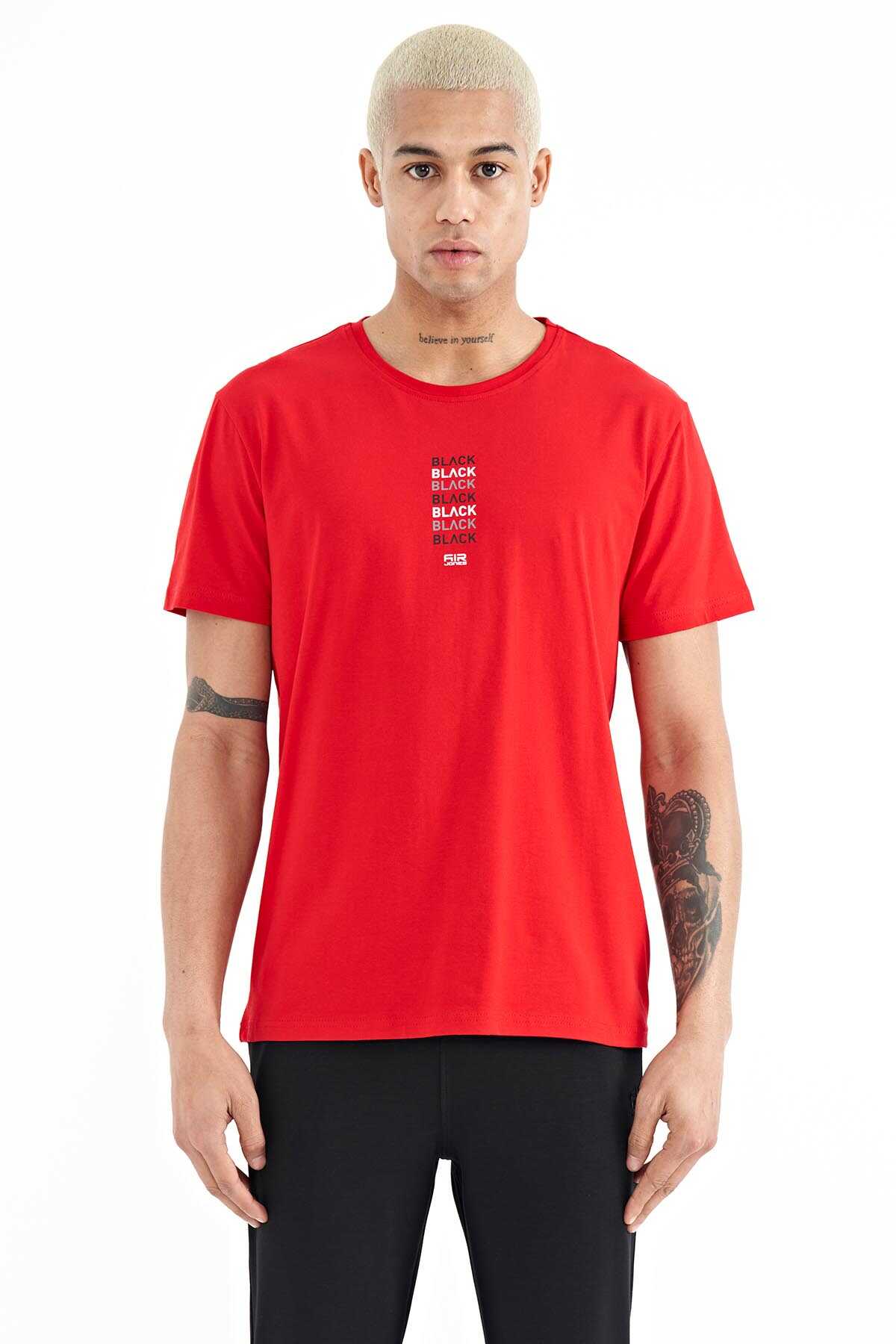 Tommylife Wholesale Tyler Crew Neck Standard Fit Printed Men's T-Shirt 88227 White