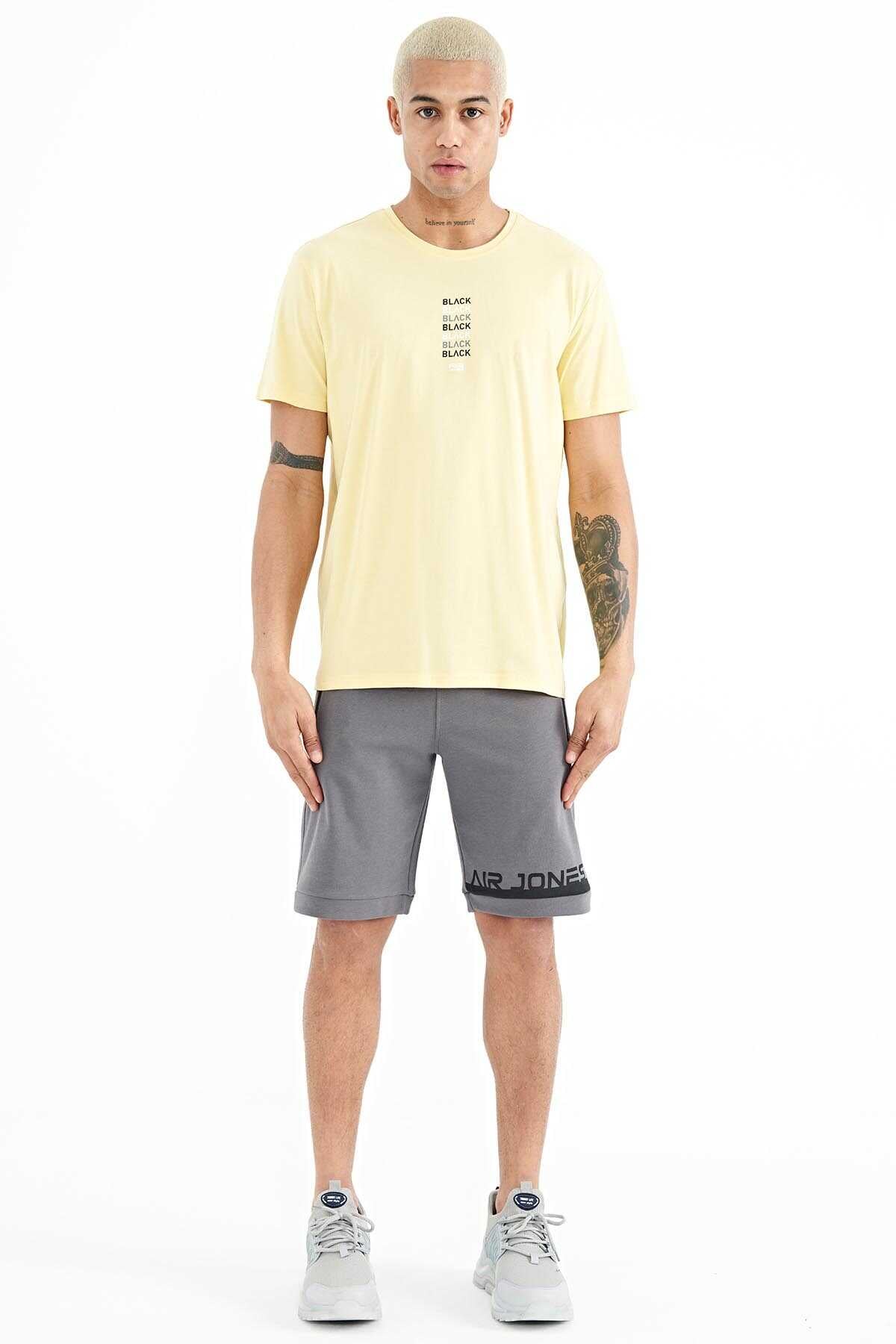 Tommylife Wholesale Tyler Crew Neck Standard Fit Printed Men's T-Shirt 88227 White