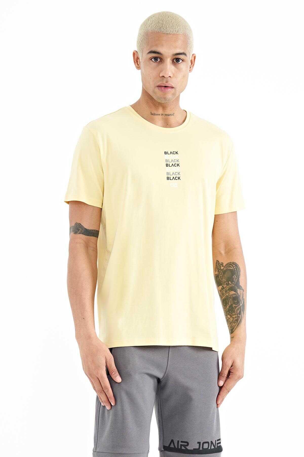 Tommylife Wholesale Tyler Crew Neck Standard Fit Printed Men's T-Shirt 88227 White