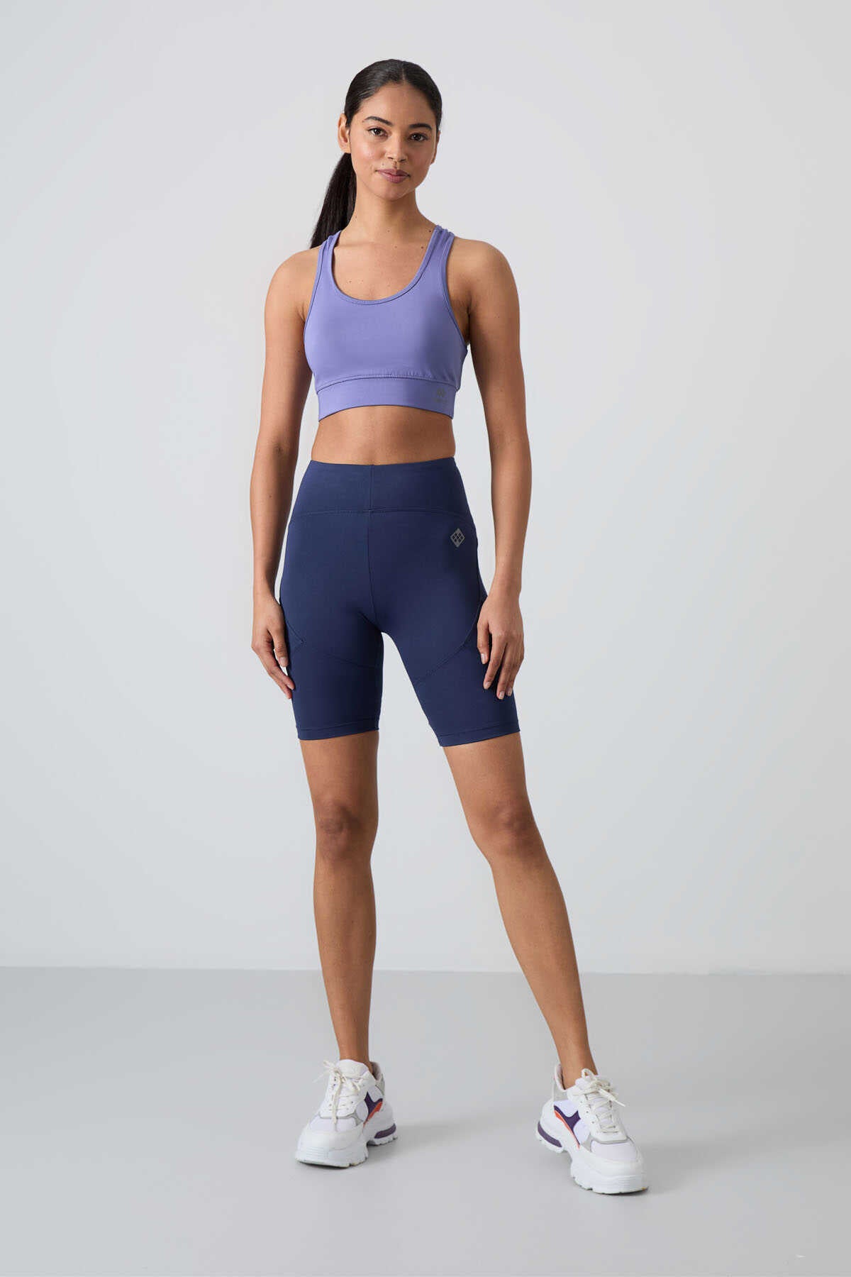 Tommylife Wholesale High Waist Biker Women's Leggings 91013 Indigo