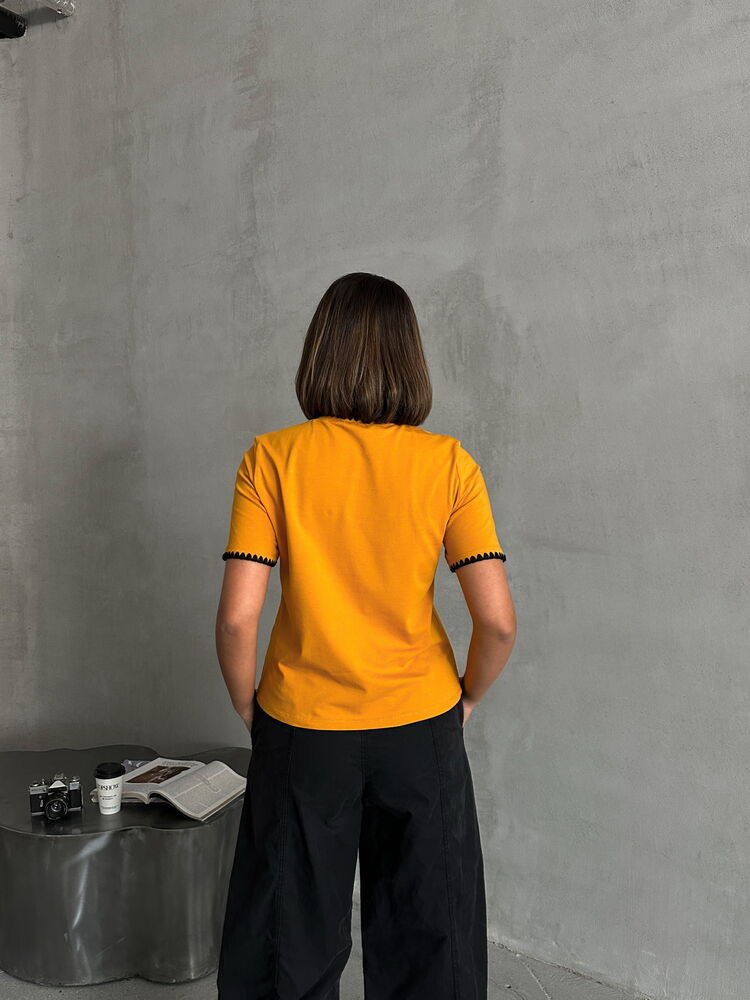 Topshow Hardal Çoban Dikişli Toptan T