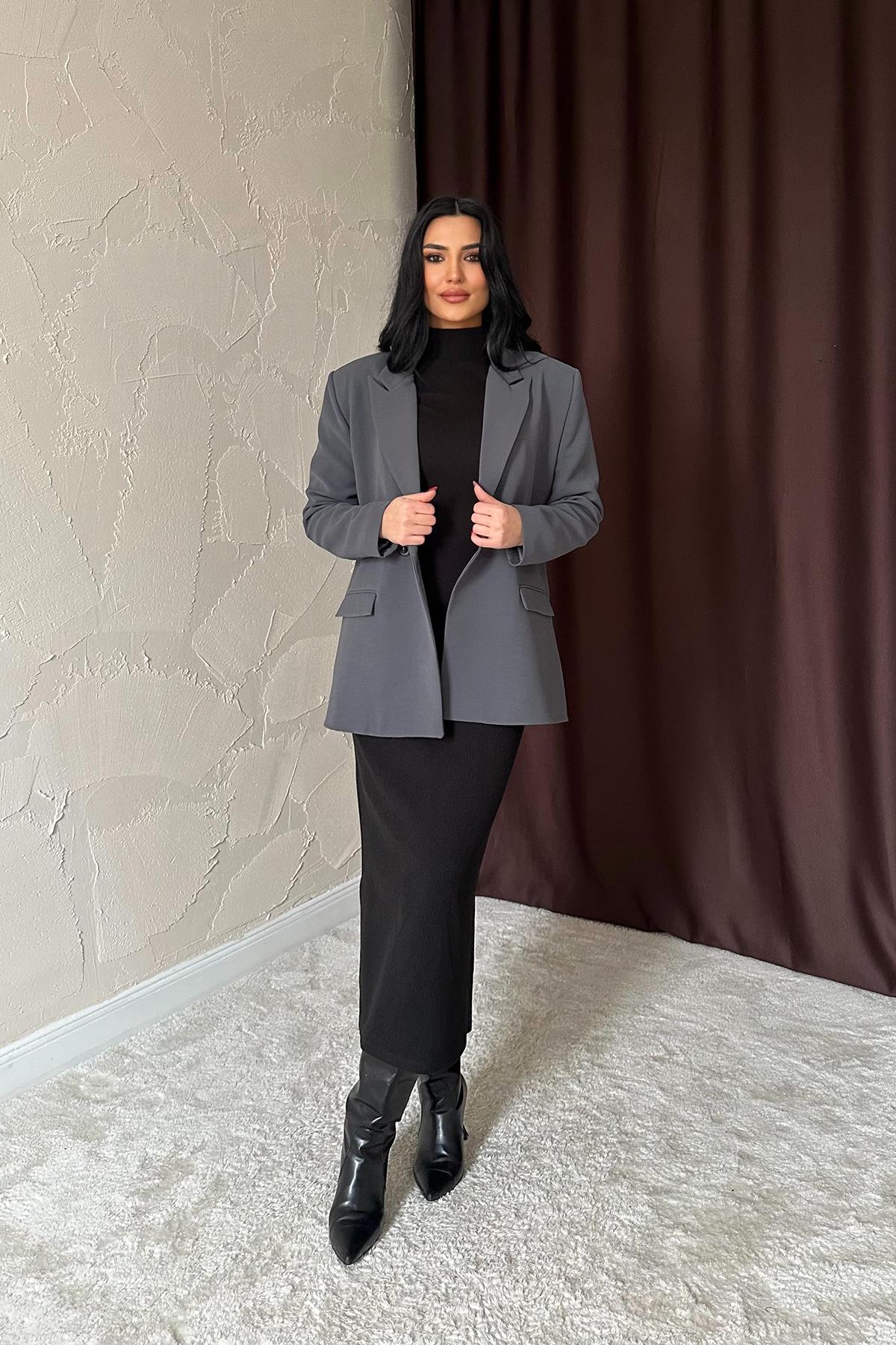 Toptan Füme Blazer Ceket