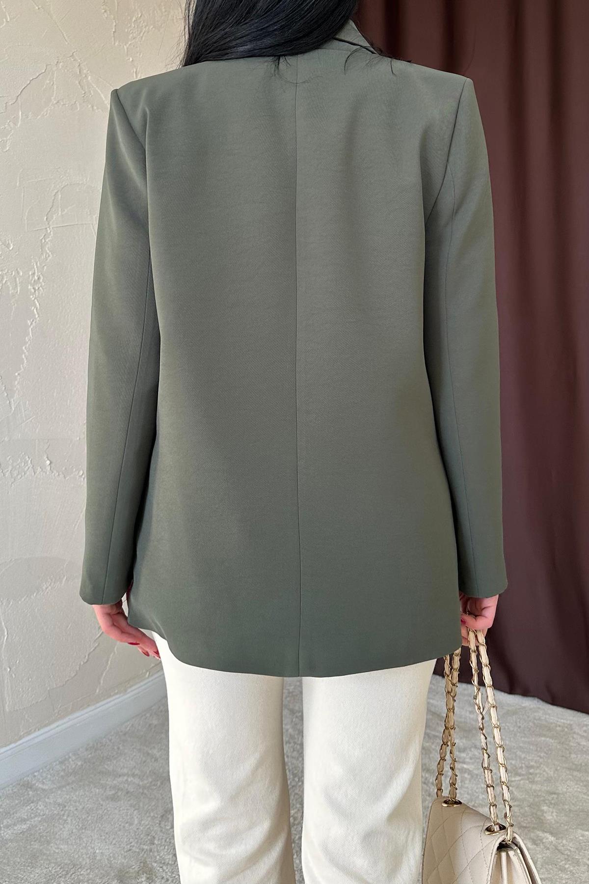 Toptan Haki Blazer Ceket