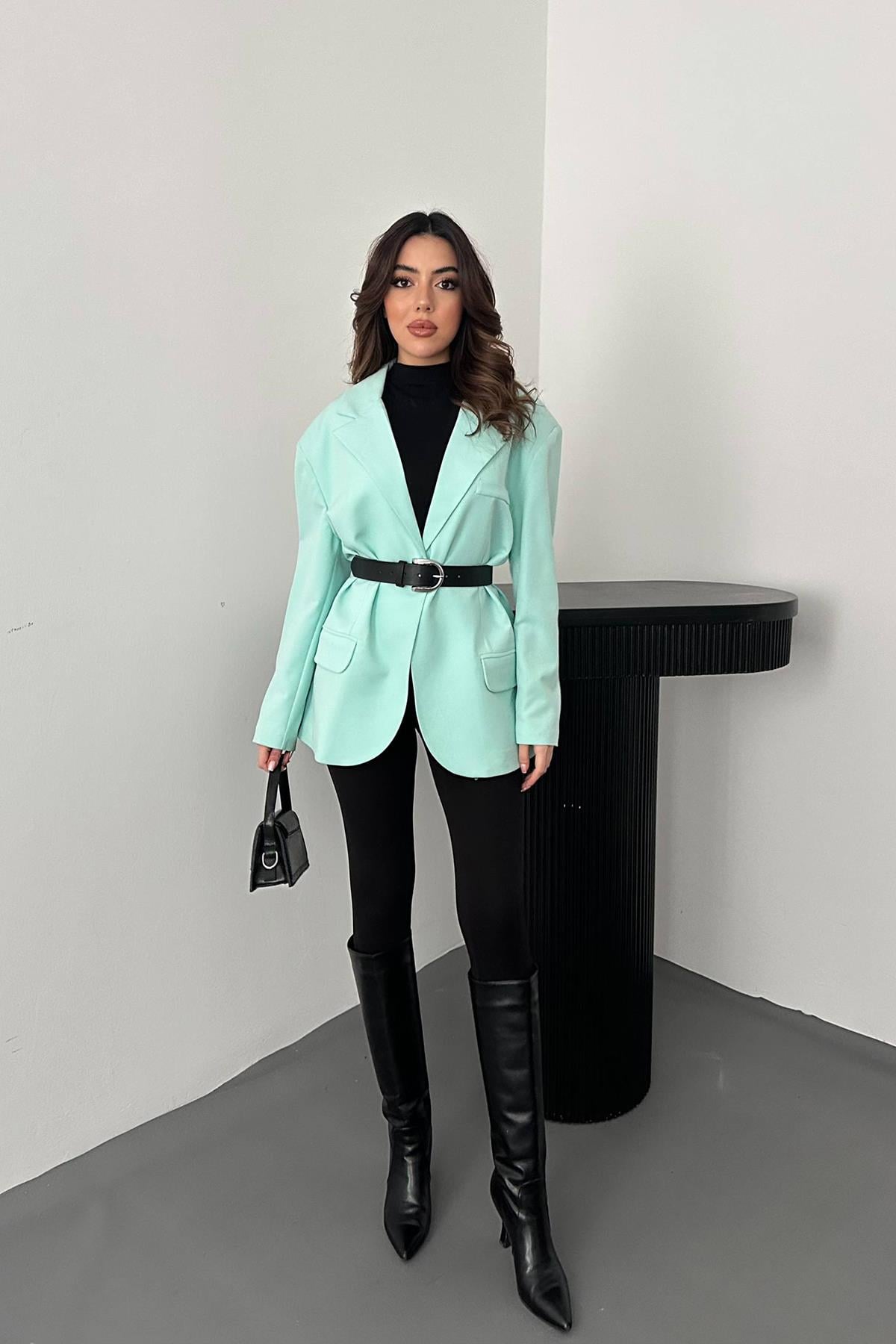 Mint Oversize Ceket