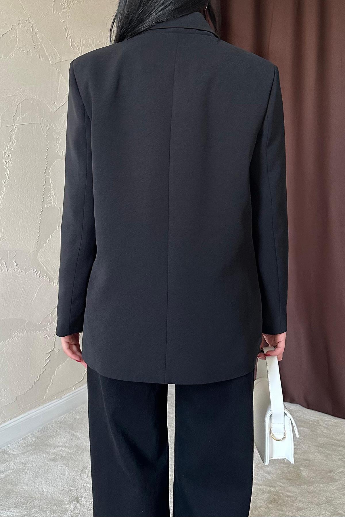 Toptan Siyah Blazer Ceket