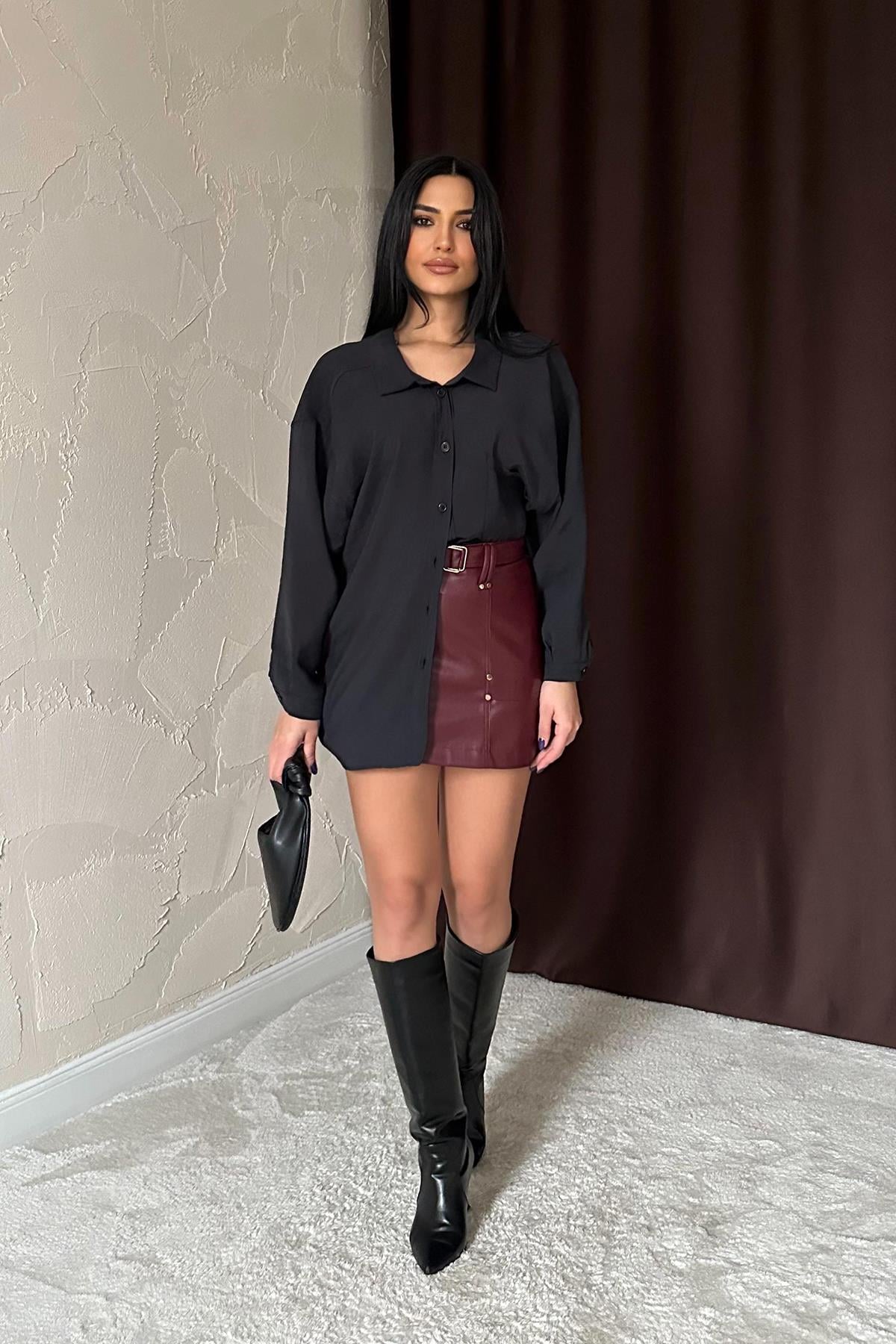 Siyah Salaş Gömlek