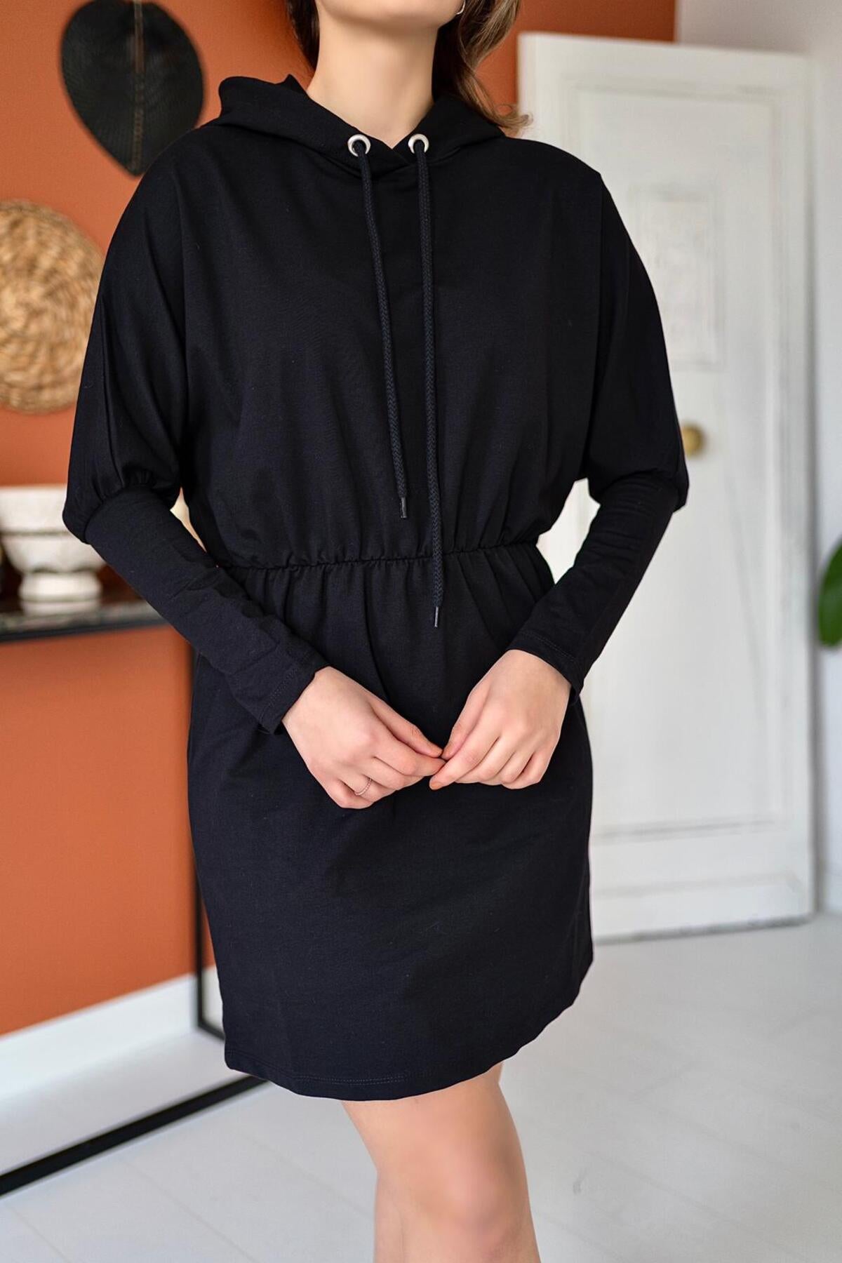 Toptan Siyah Sweatshirt Spor Elbise