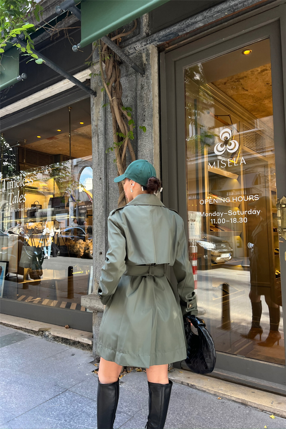 TRENCH KISA ŞANEL BOY - Haki