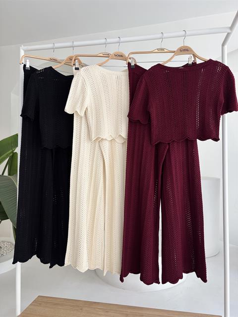 Triko Bluz Pantolon İkili Takım 10084-025