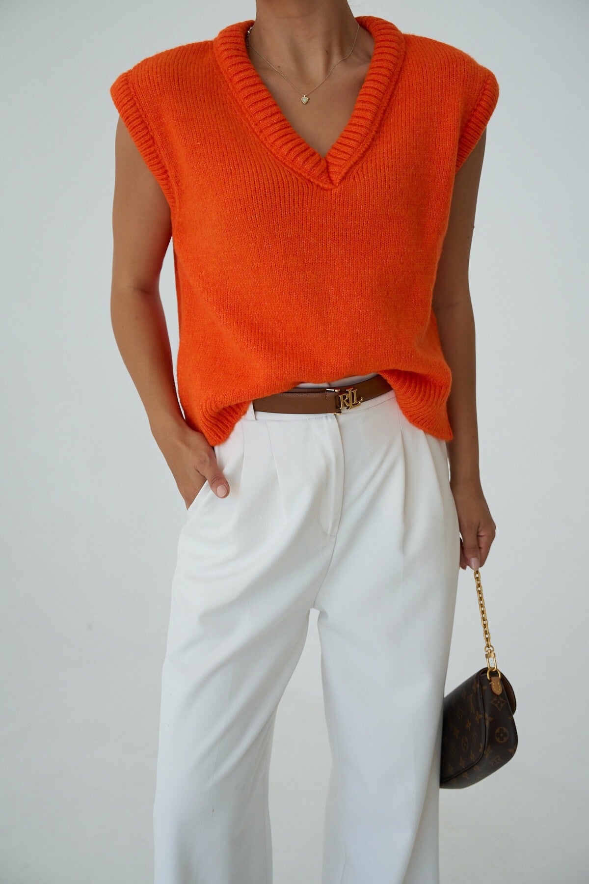 Orange Sweater