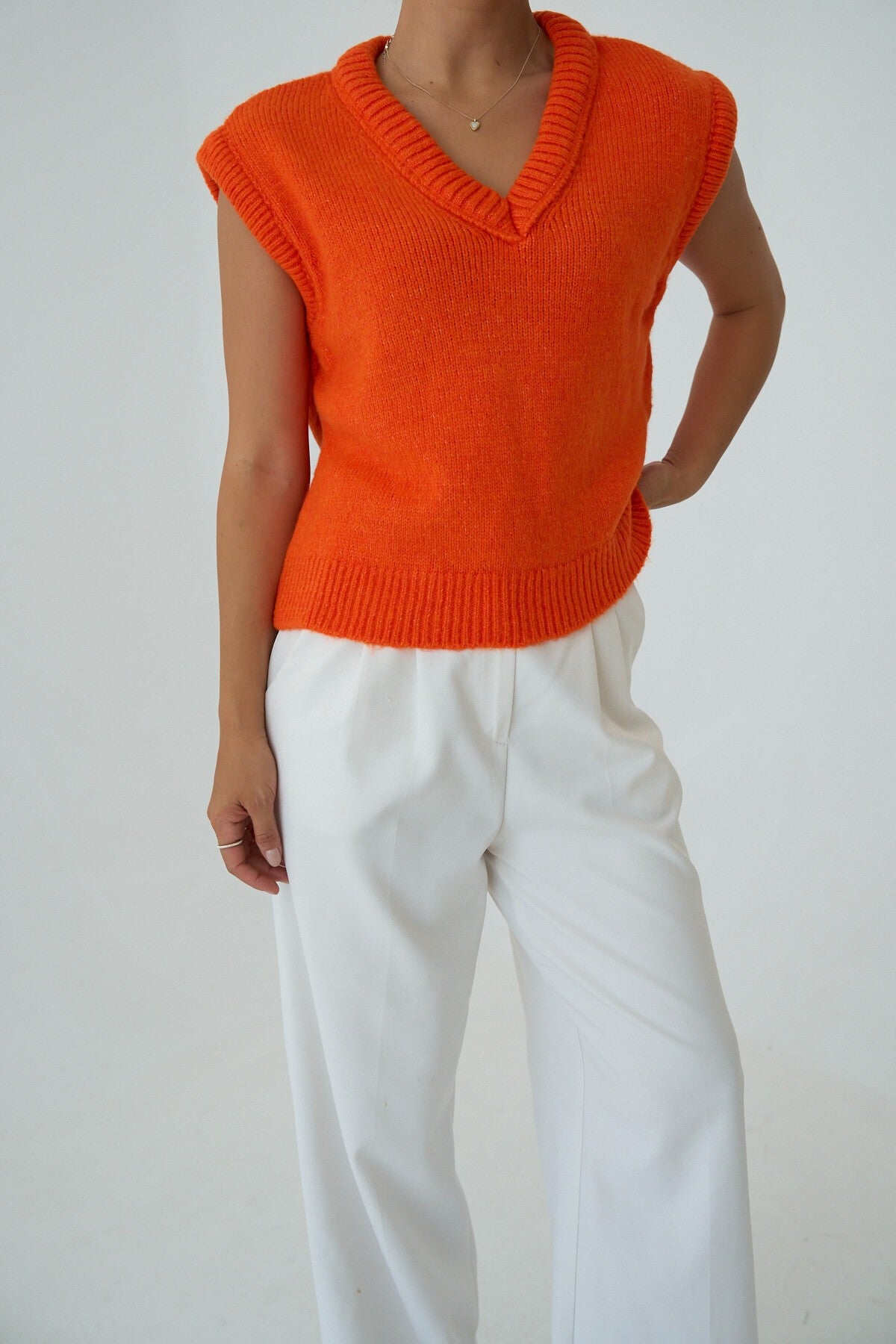 Orange Sweater