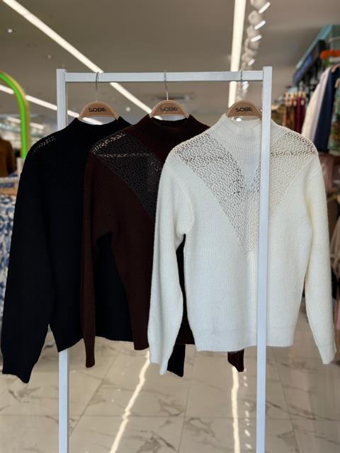 V Ajurlu Triko Kazak 1368