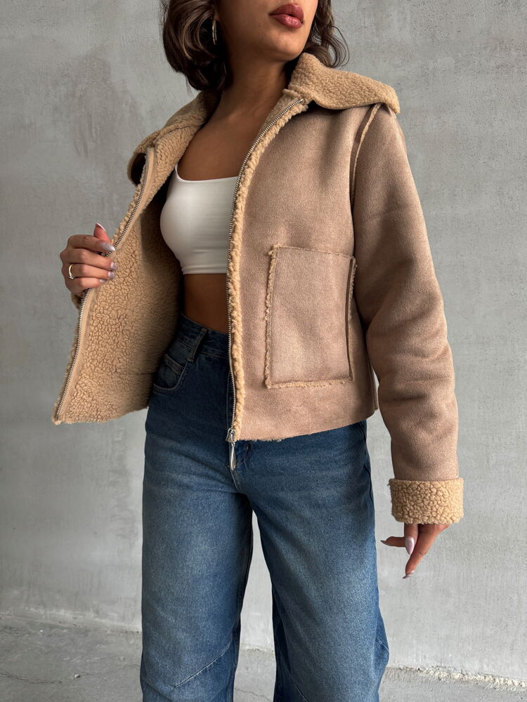 Süet Peluş Toptan Mont
