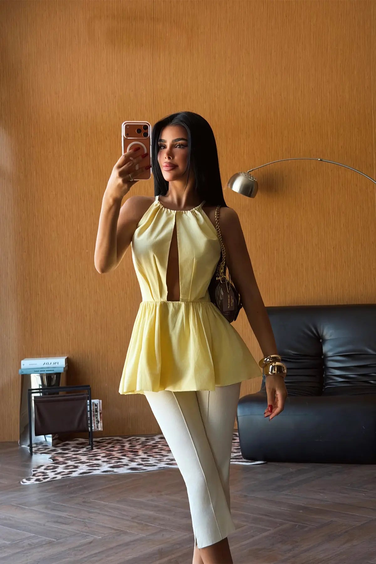 Sarı Smock Bluz