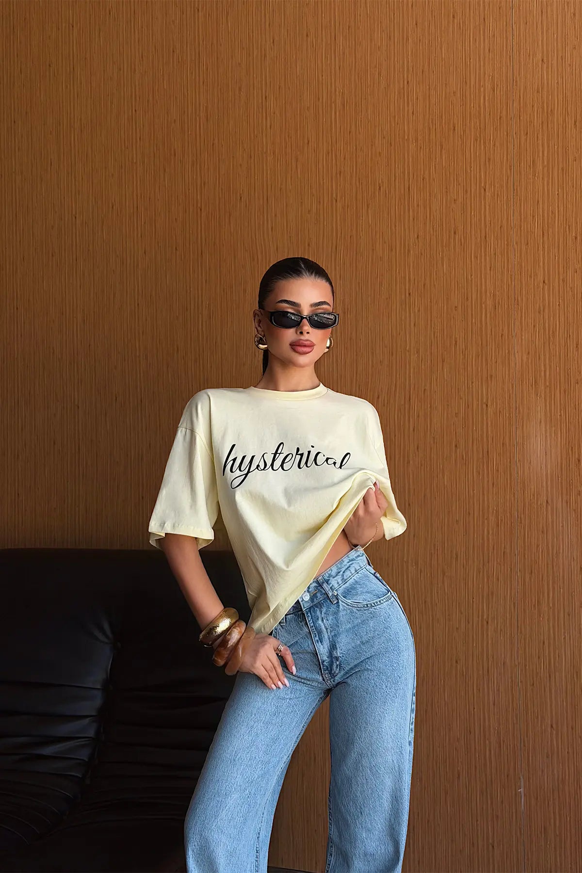 Yellow T-Shirt with Front Print