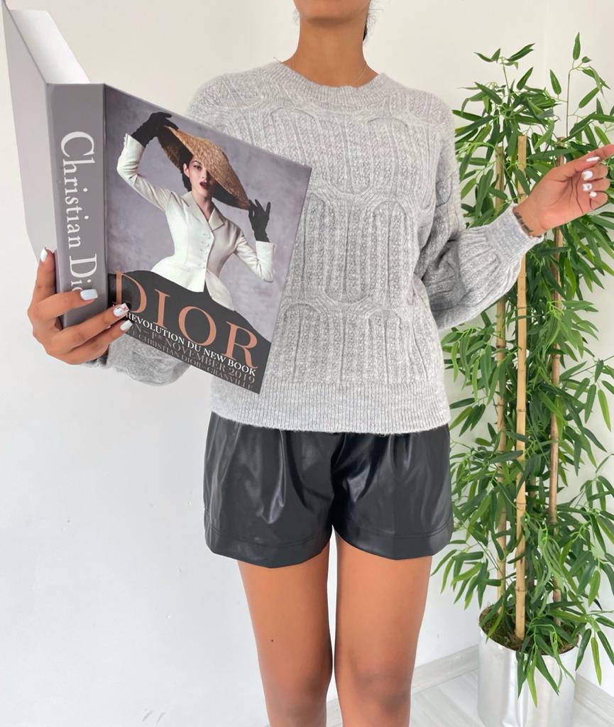 Sırt Detay Triko Kazak 848