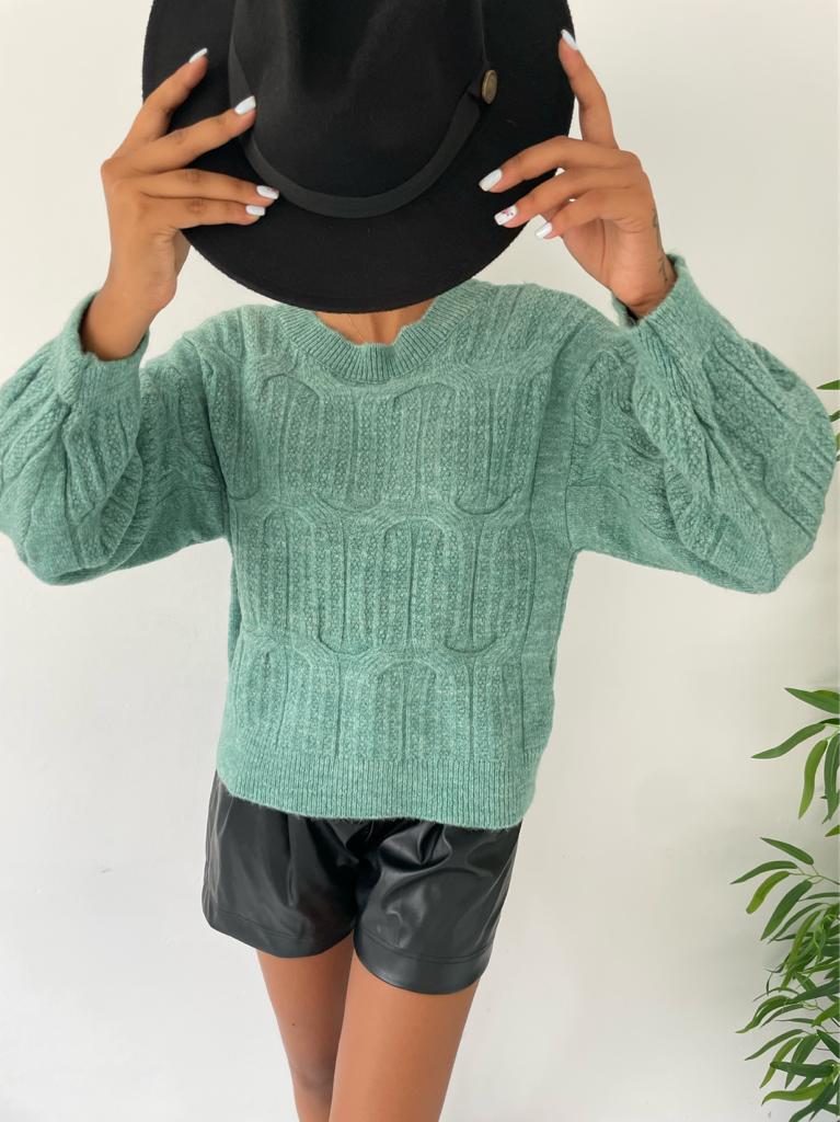 Sırt Detay Triko Kazak 848