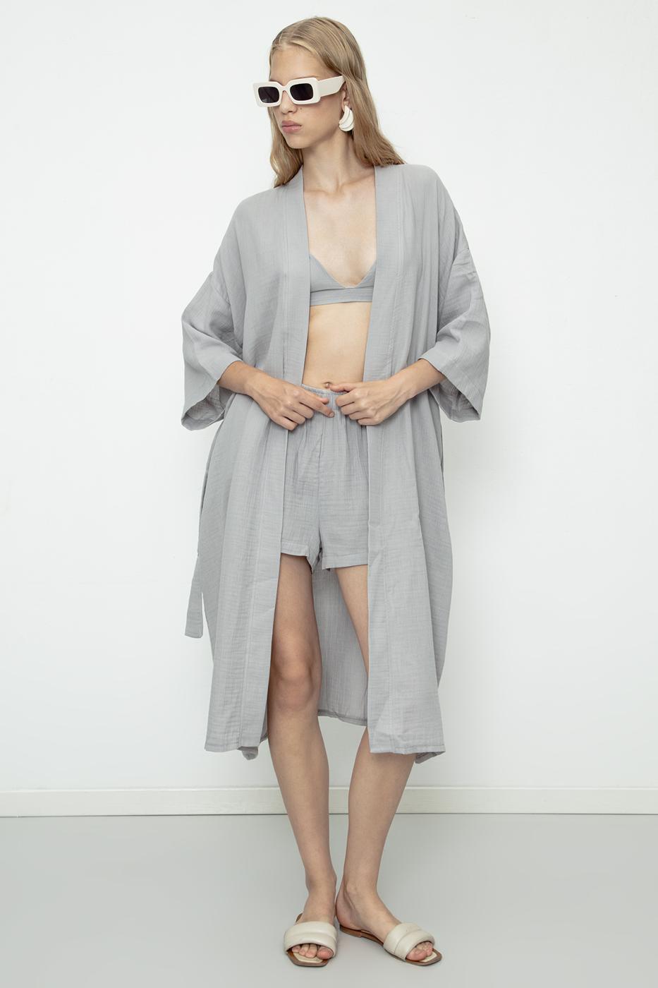 100% Cotton Muslin Kimono
