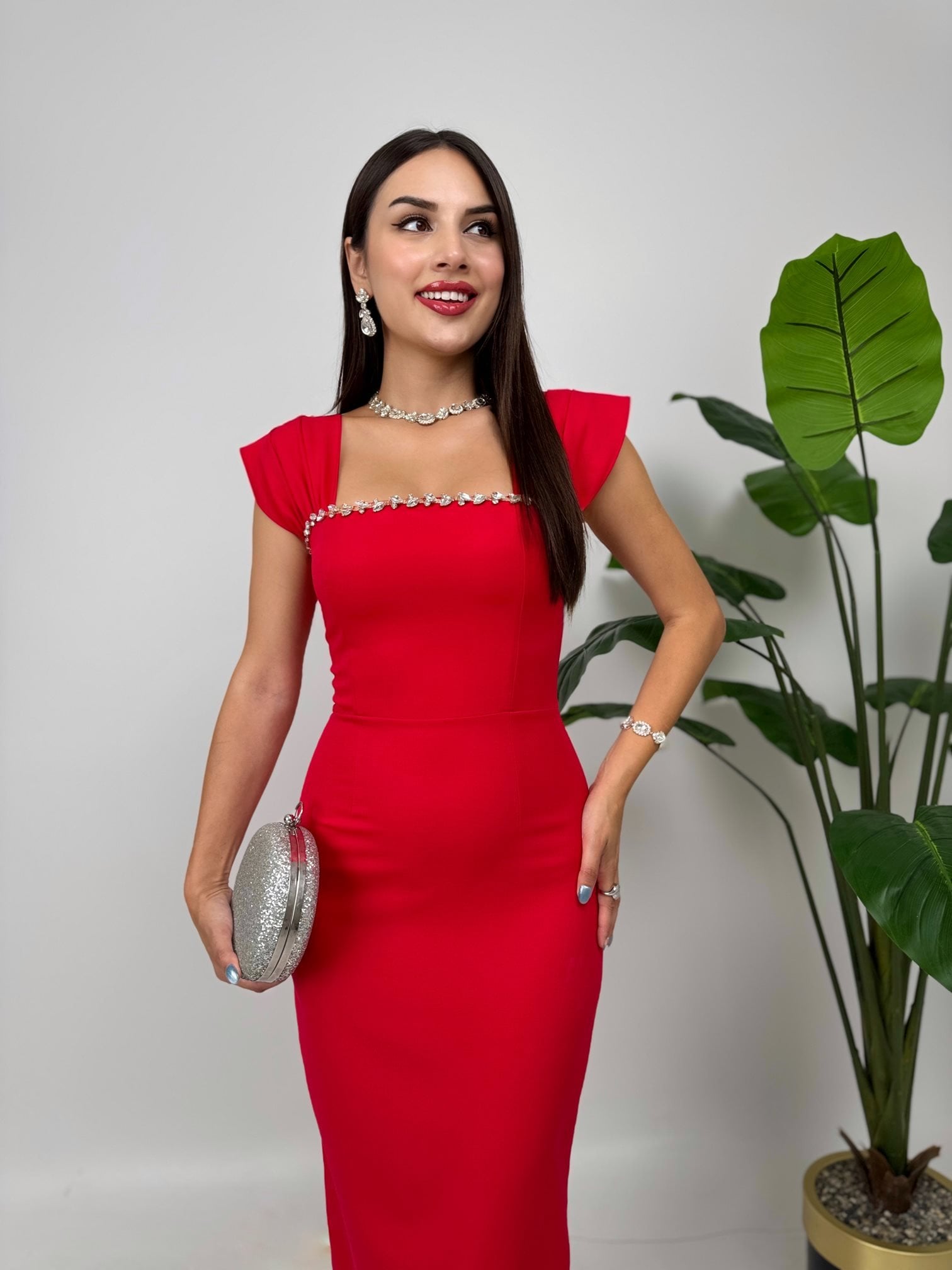 1022 HANDICRAFT CHEST DETAIL DRESS