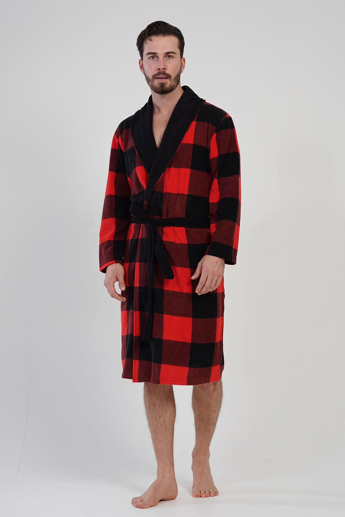 ERKEK POLAR SAL YAKALI UZUN KOL UZUN CEPLI SABAHLIK