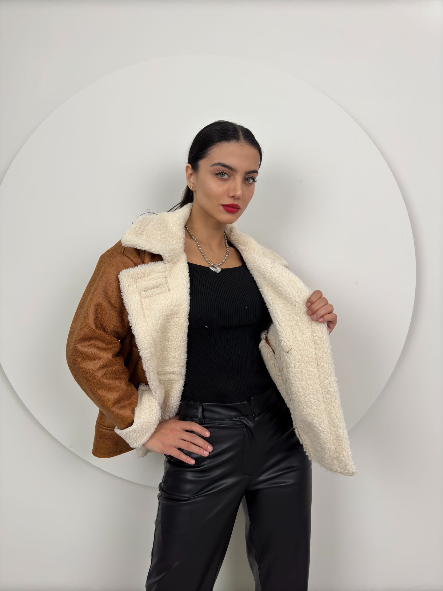 1077 OVERSİZE PELUŞ KABAN
