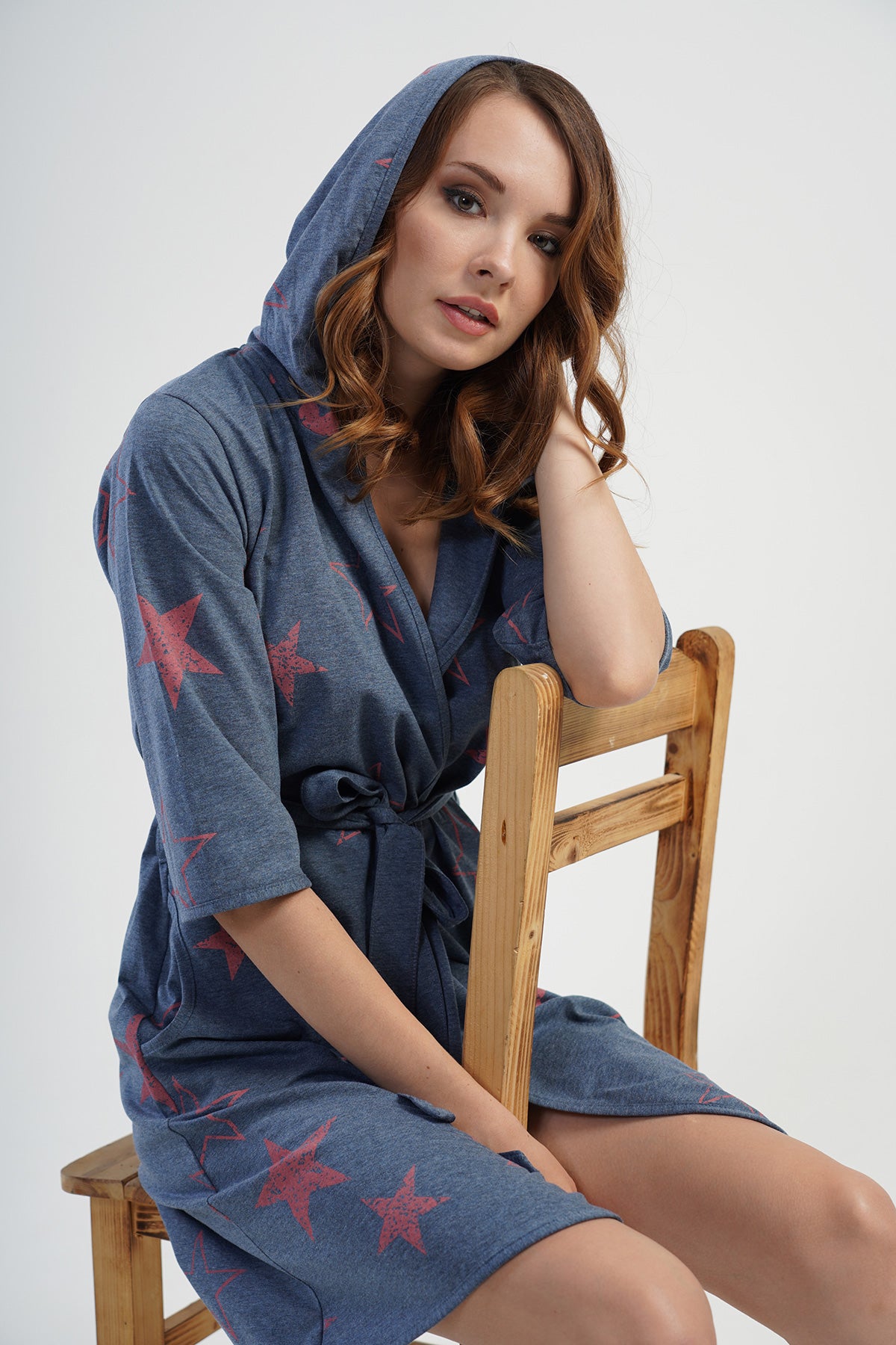 Woman Moon Star Dressing Gown