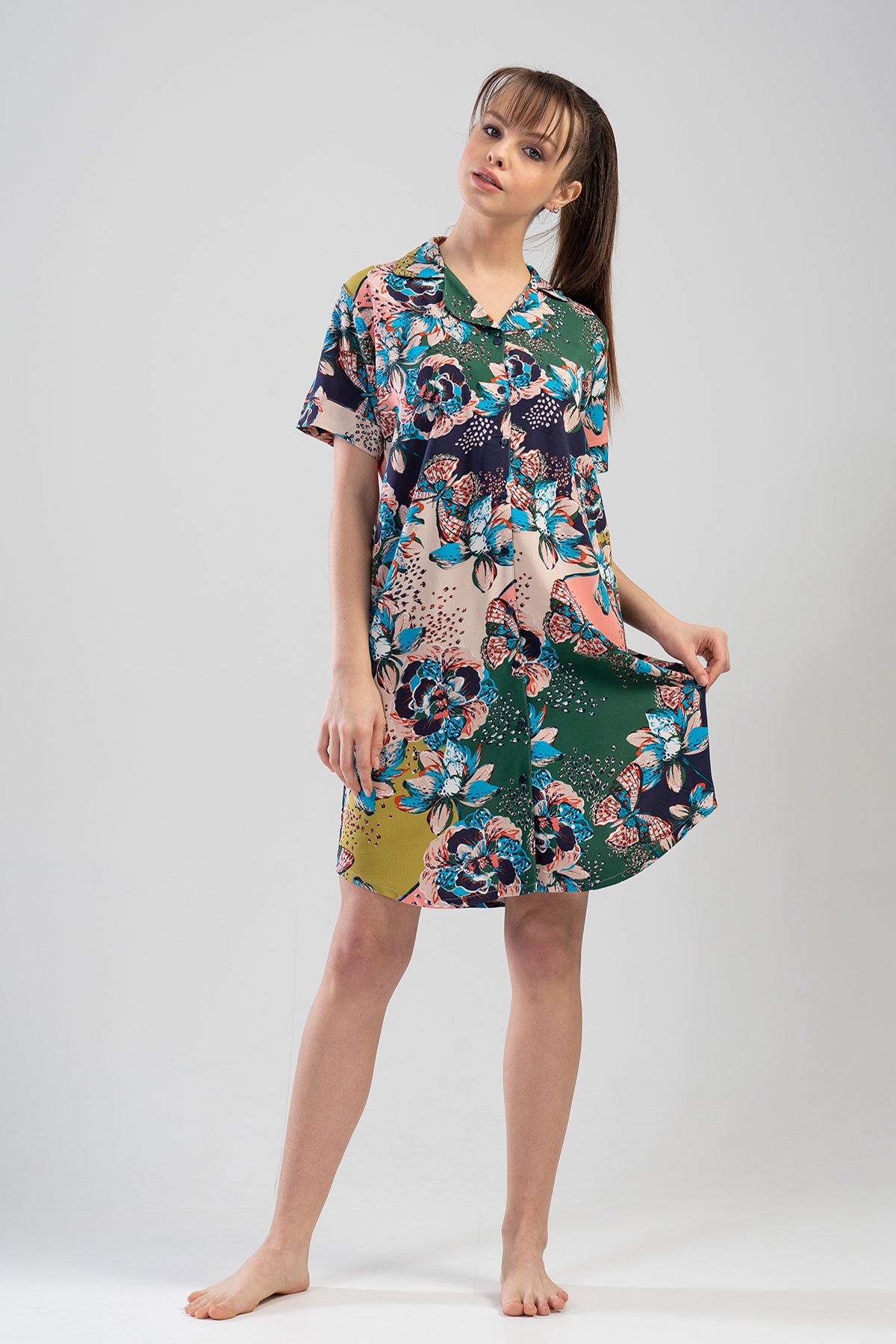 Woman Viscon Herbal Garden Tunic