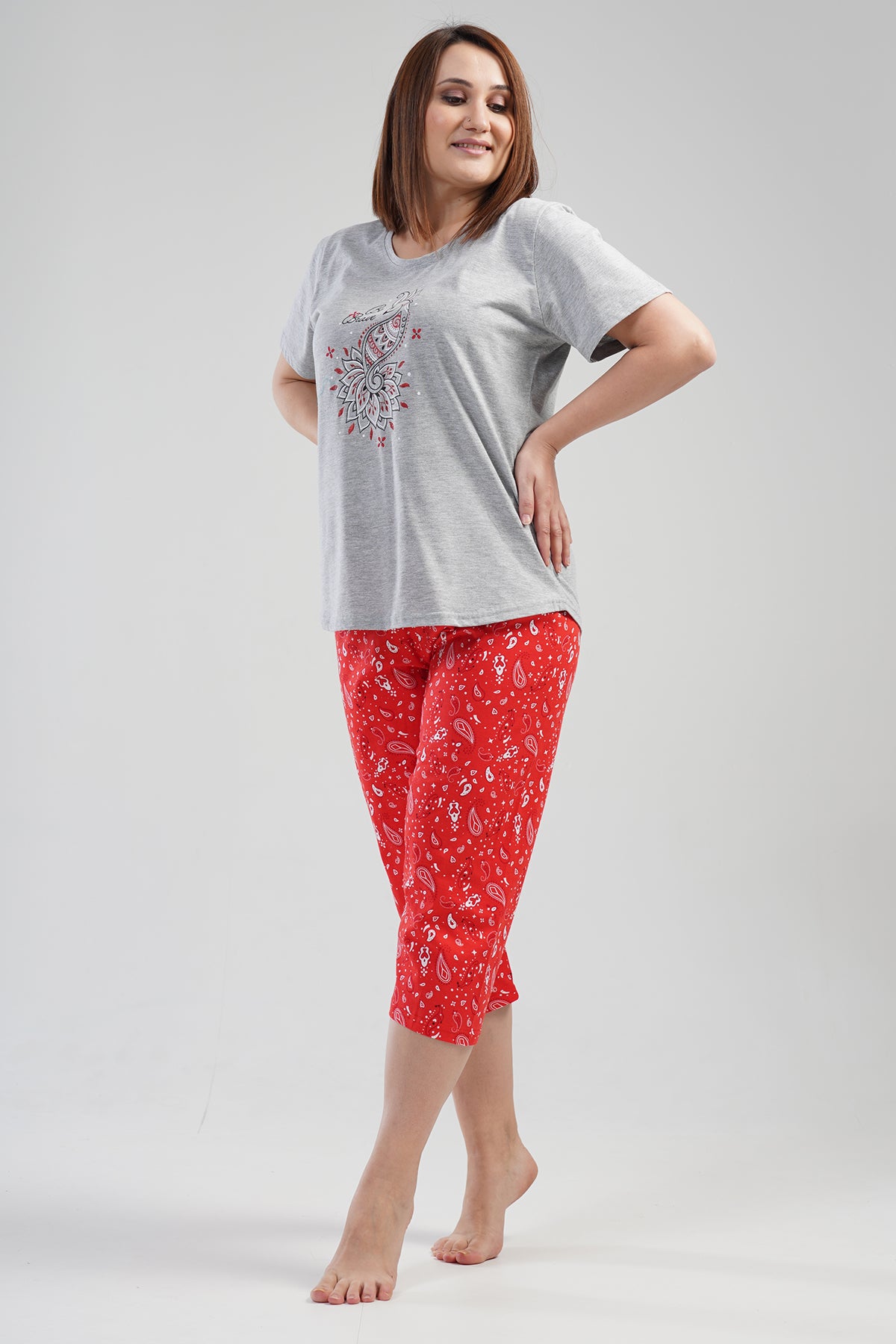 BAYAN P.SUPREM XXL O YAKA KISA KOL ETEGI OVAL KAPRI TK