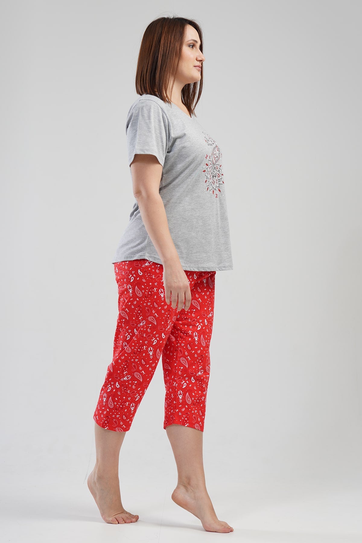 BAYAN P.SUPREM XXL O YAKA KISA KOL ETEGI OVAL KAPRI TK