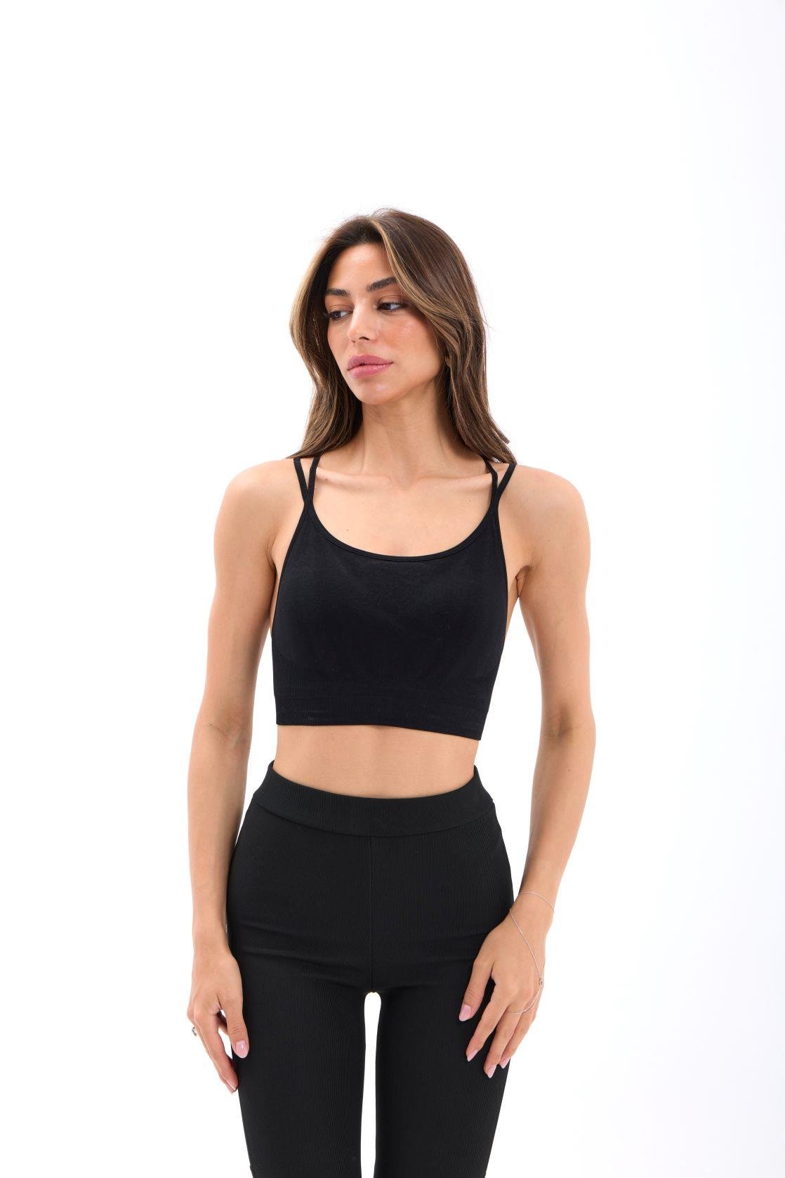 15354 ASTARLI BRA-SİYAH SİYAH M-L