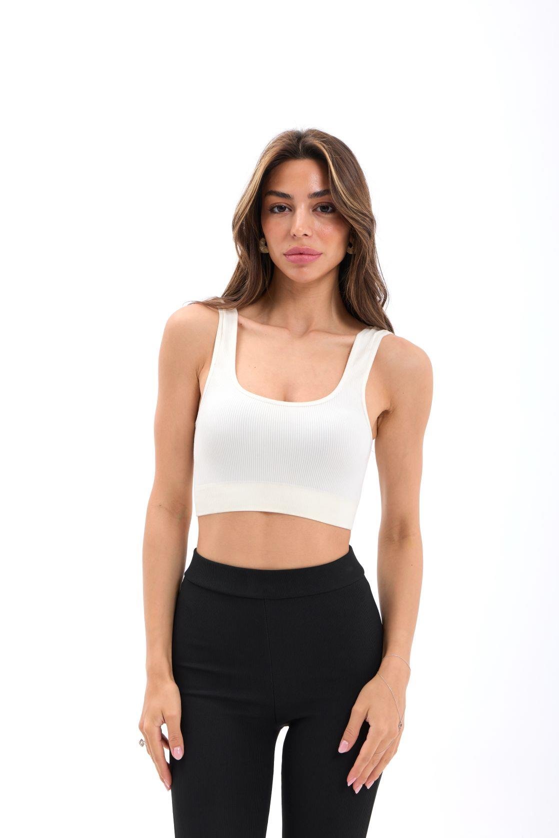 15537 RİPLİ BRA-EKRU EKRU M-L