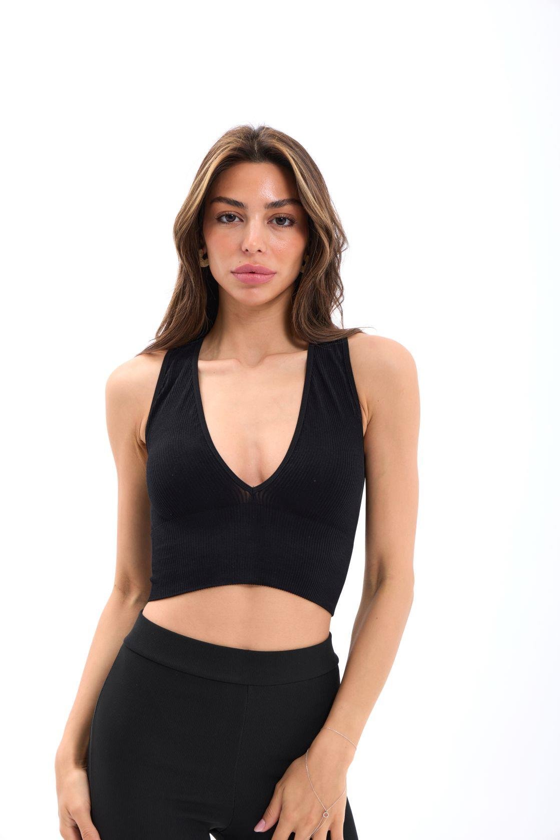 15539 V YAKA BRA-SİYAH SİYAH M-L