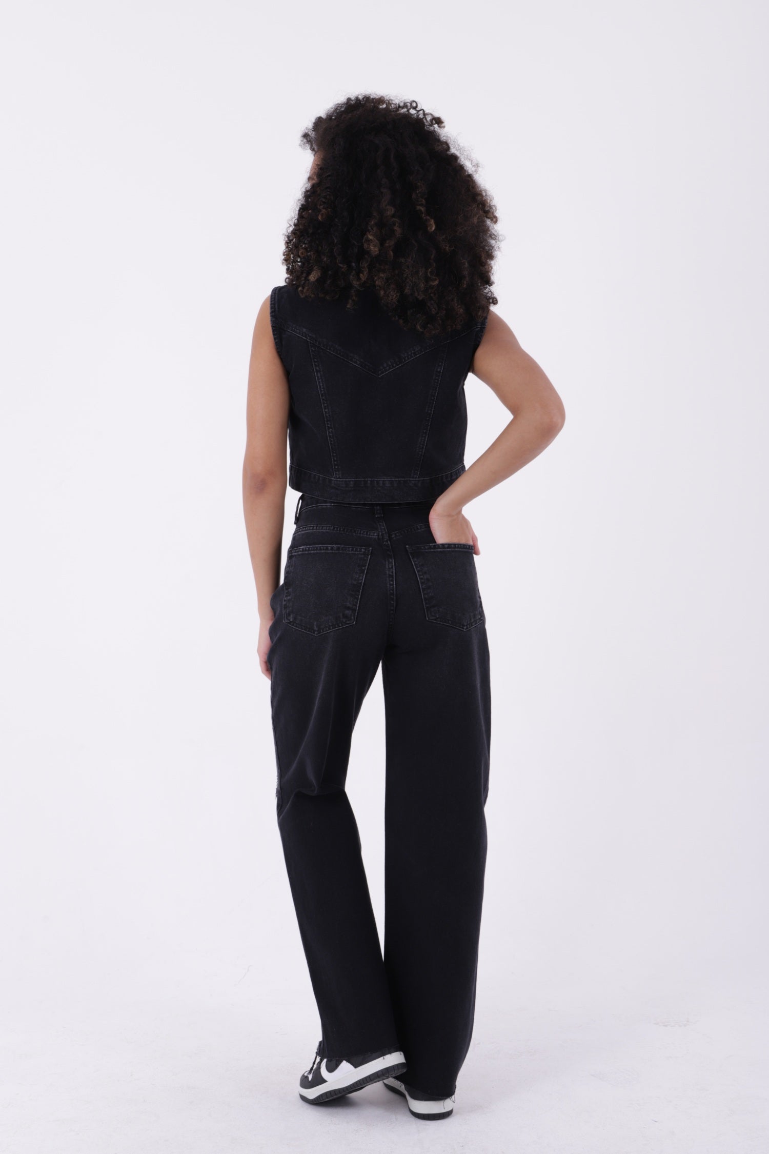 Bol Paça Kot Pantolon - Antrasit Kot - (26-31) - 3