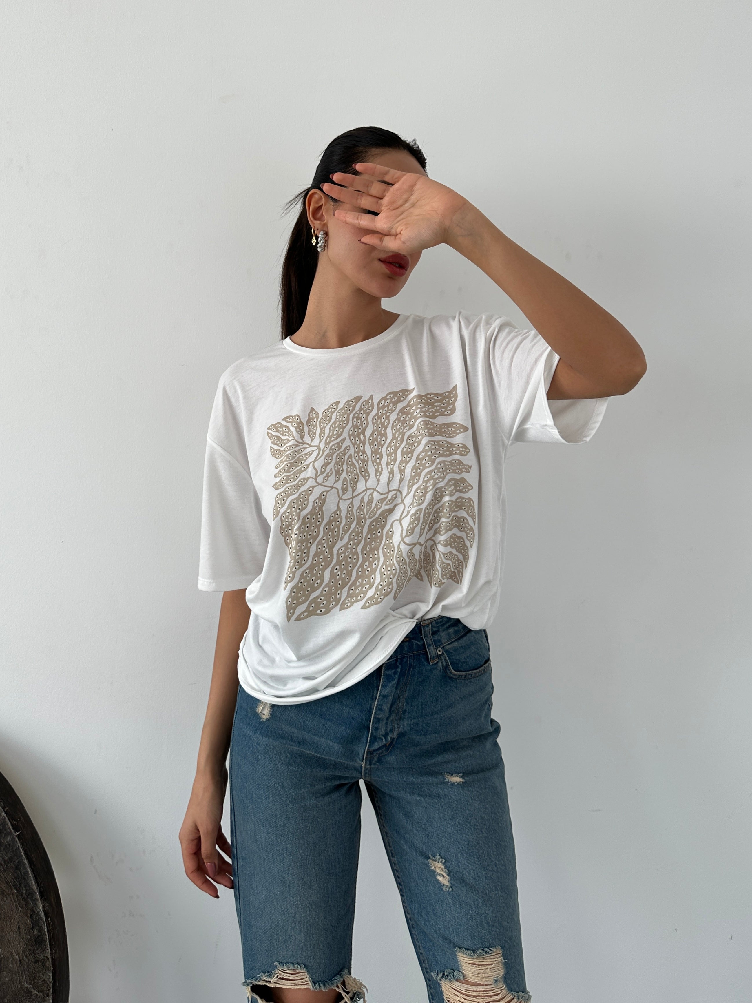 Baskılı Basic T-shirt