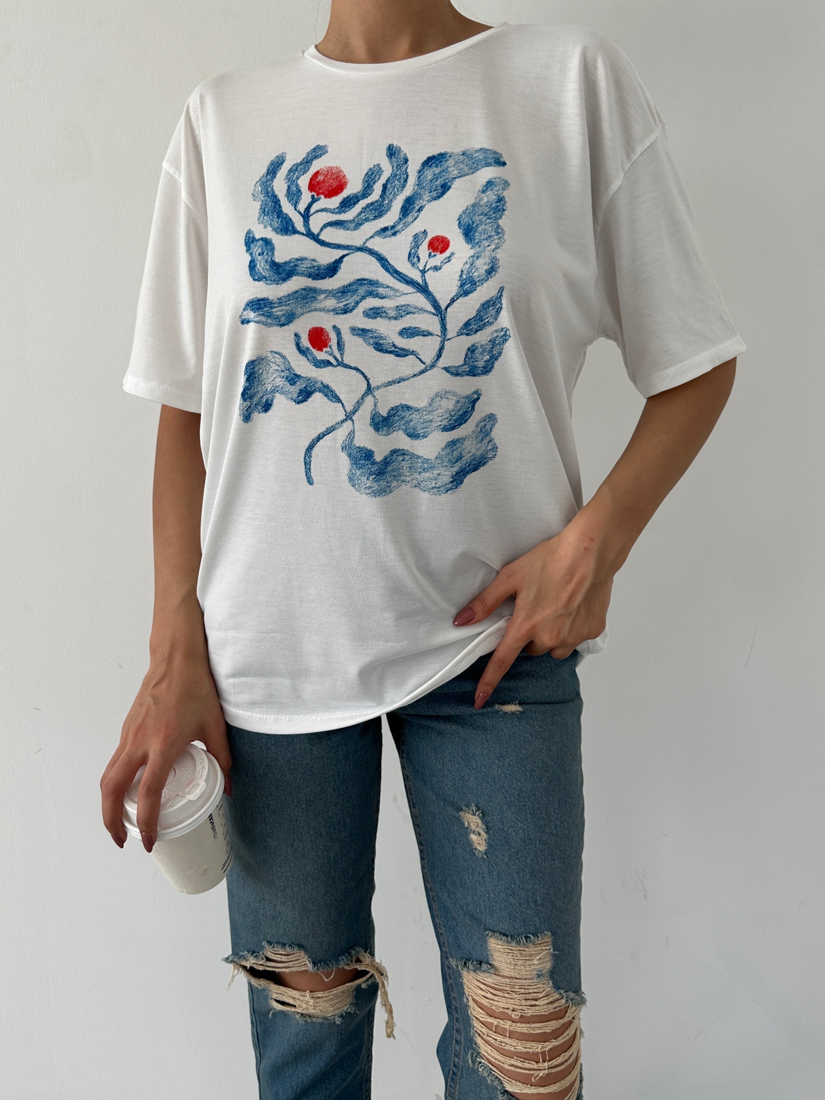 Baskılı Basic T-shirt