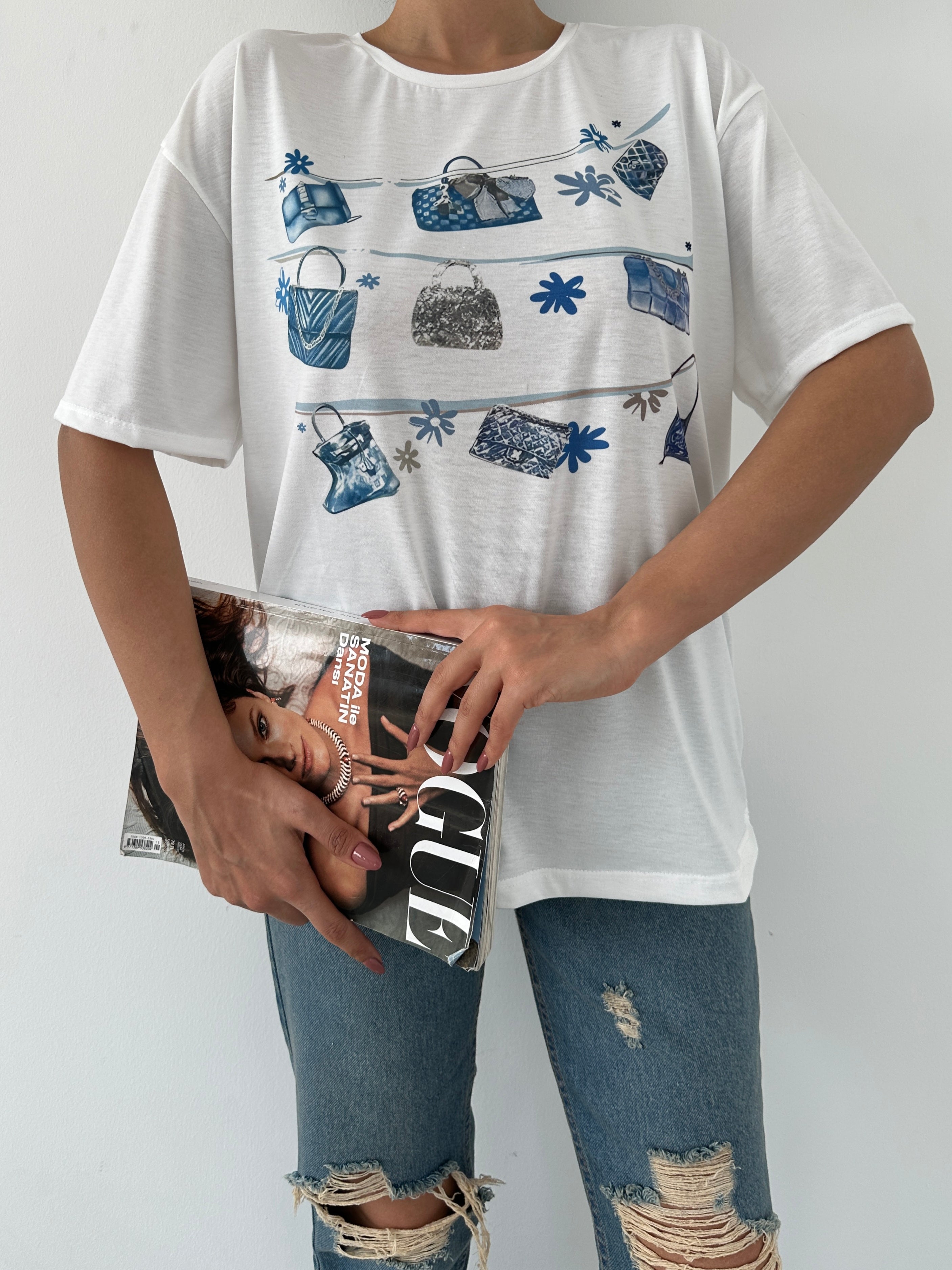 Baskılı Basic T-shirt