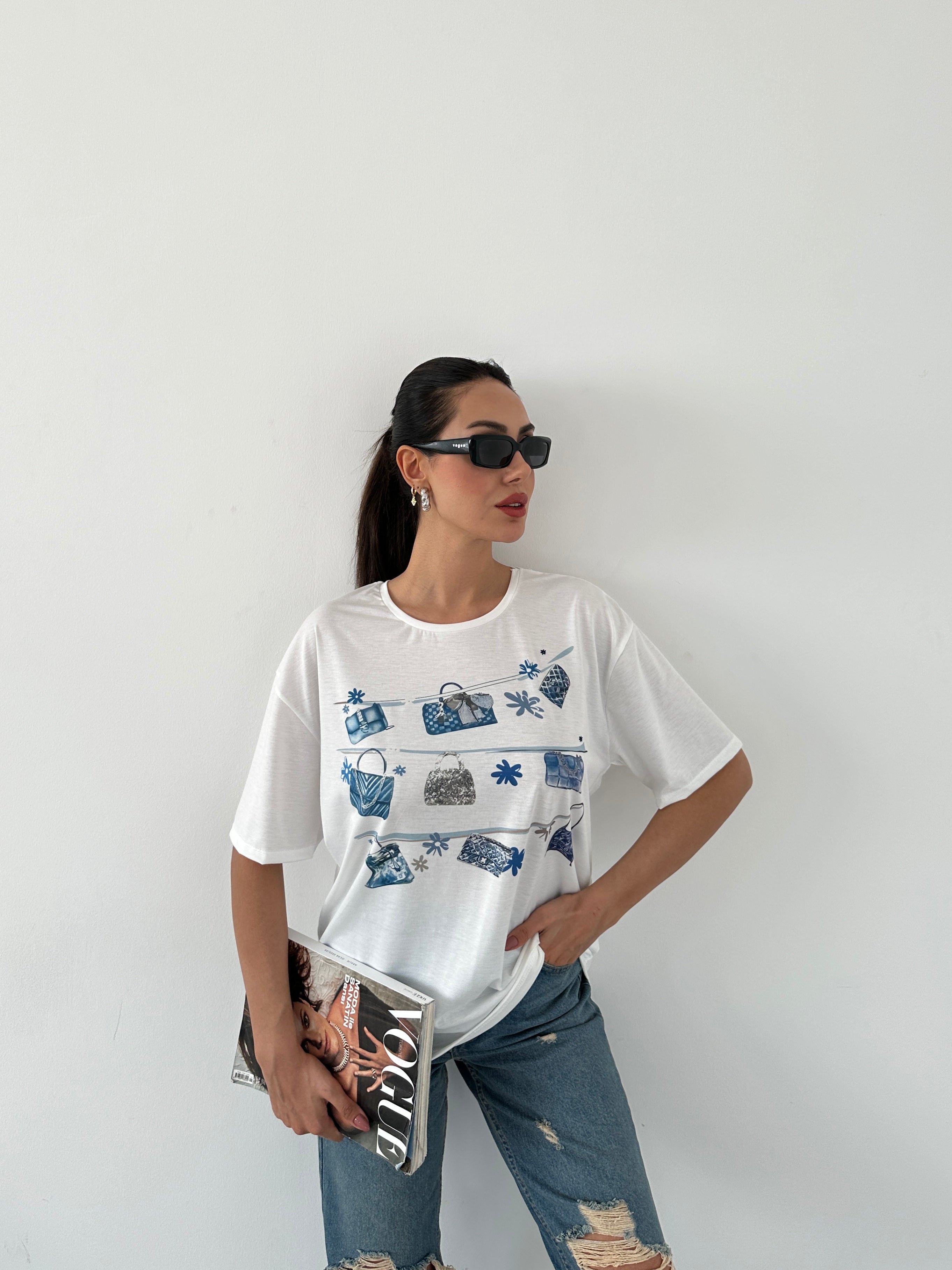 Baskılı Basic T-shirt