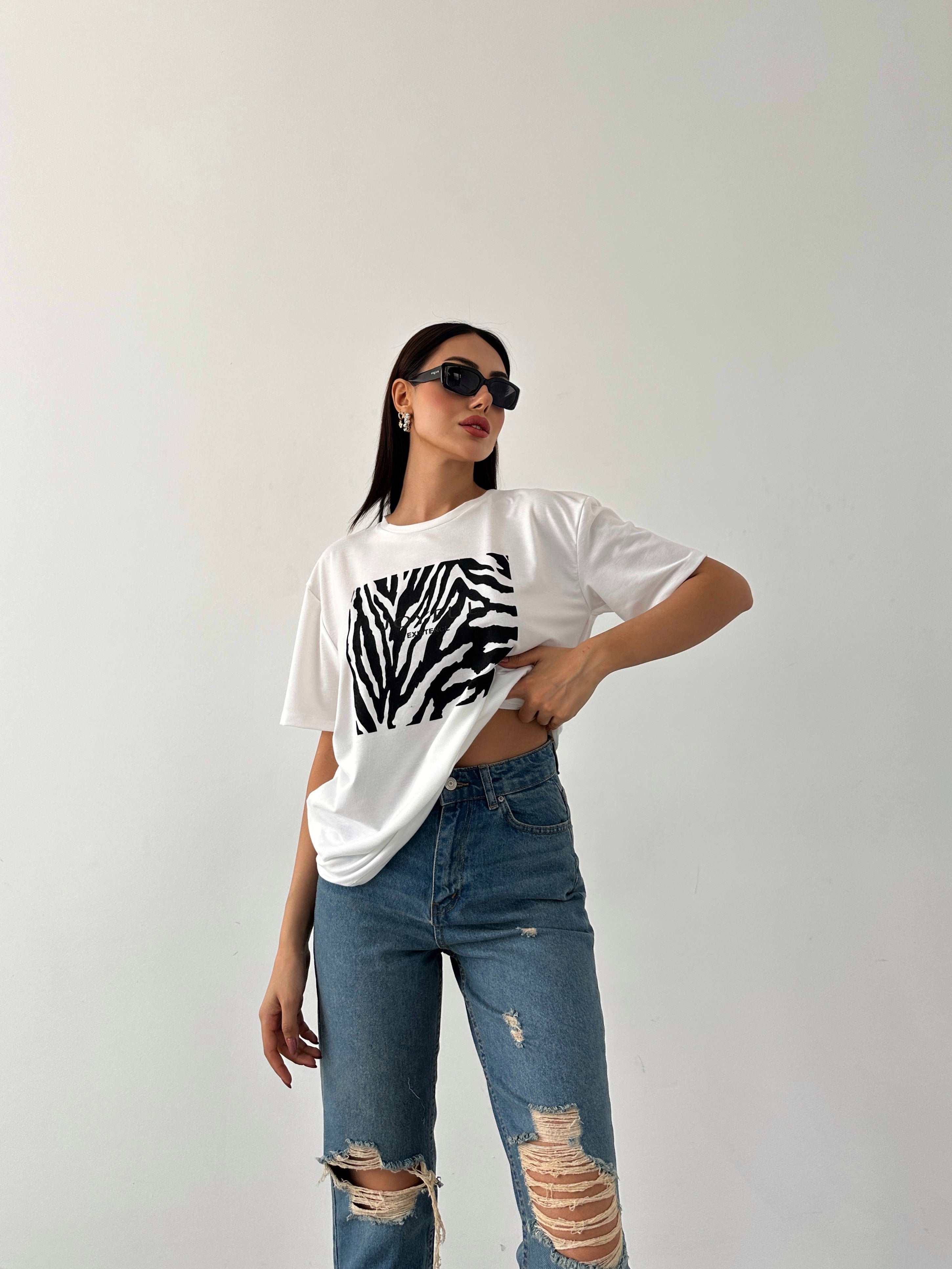 Baskılı Basic T-shirt