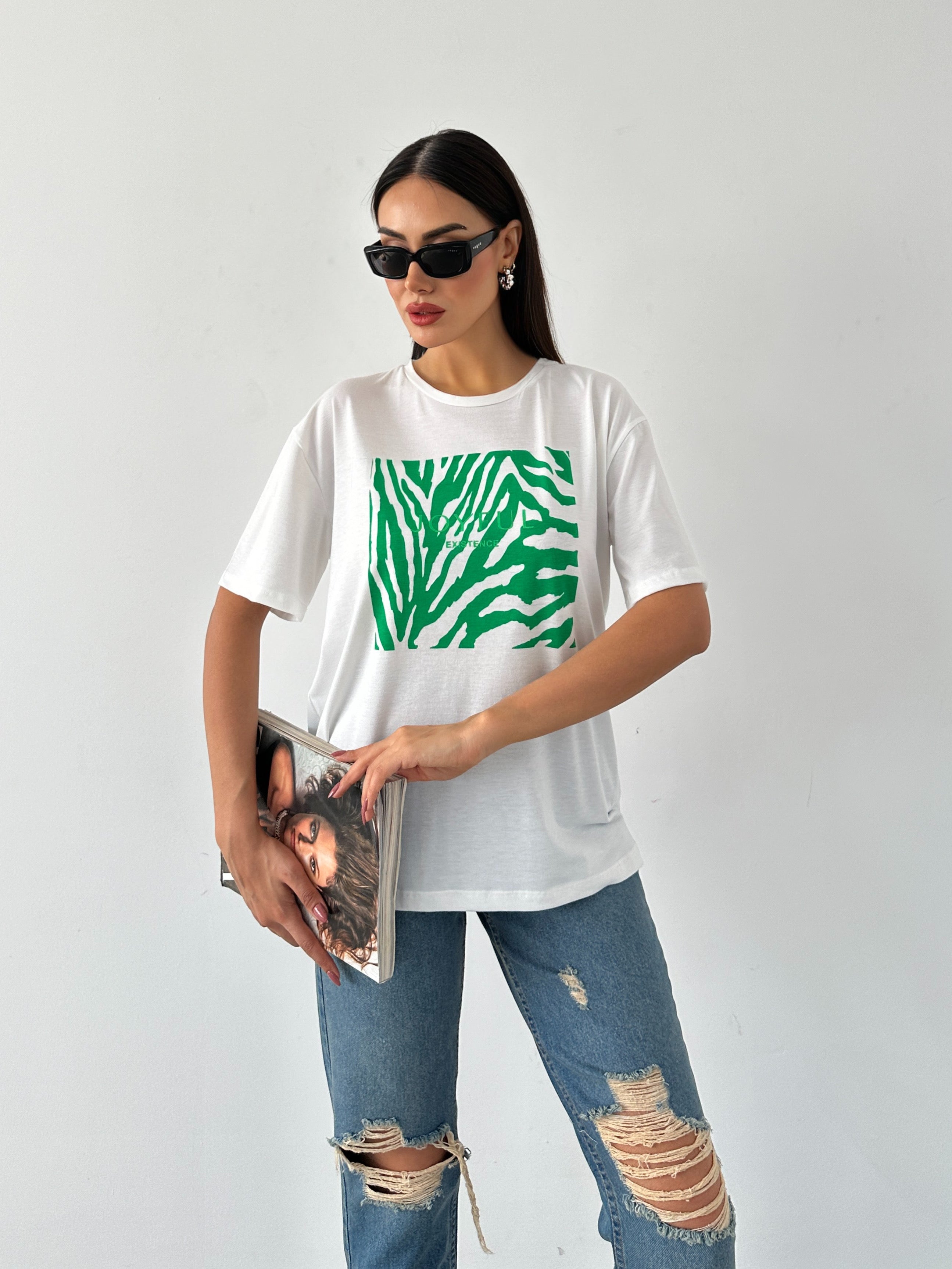 Baskılı Basic T-shirt