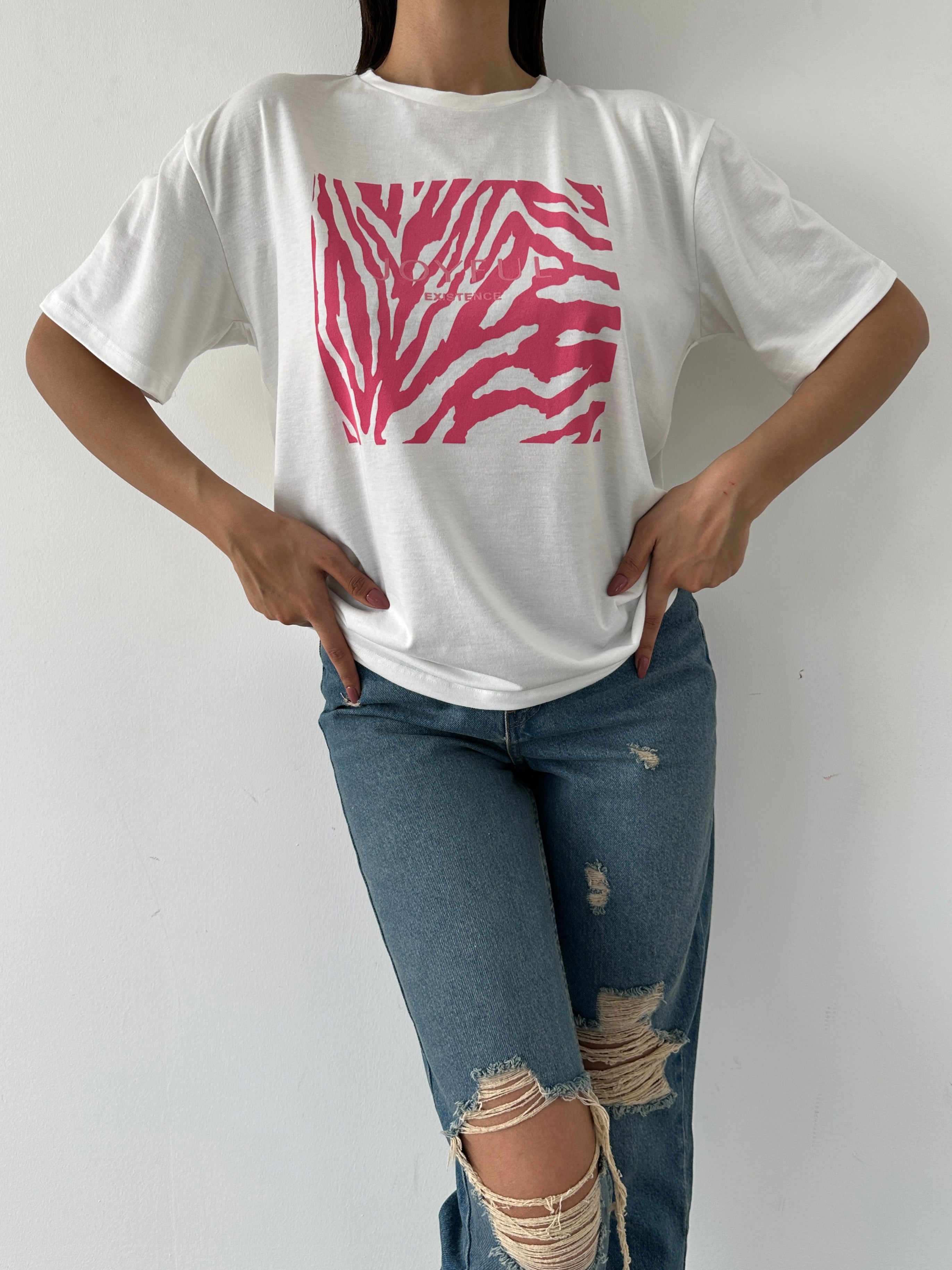 Baskılı Basic T-shirt